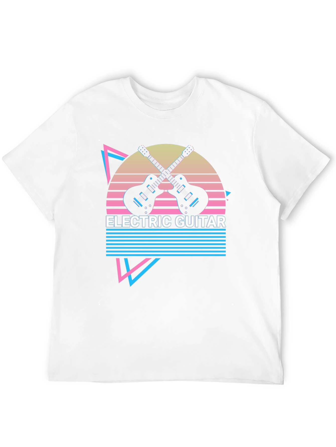 Electric Guitar Retro T-Shirt - Music Lover Tee