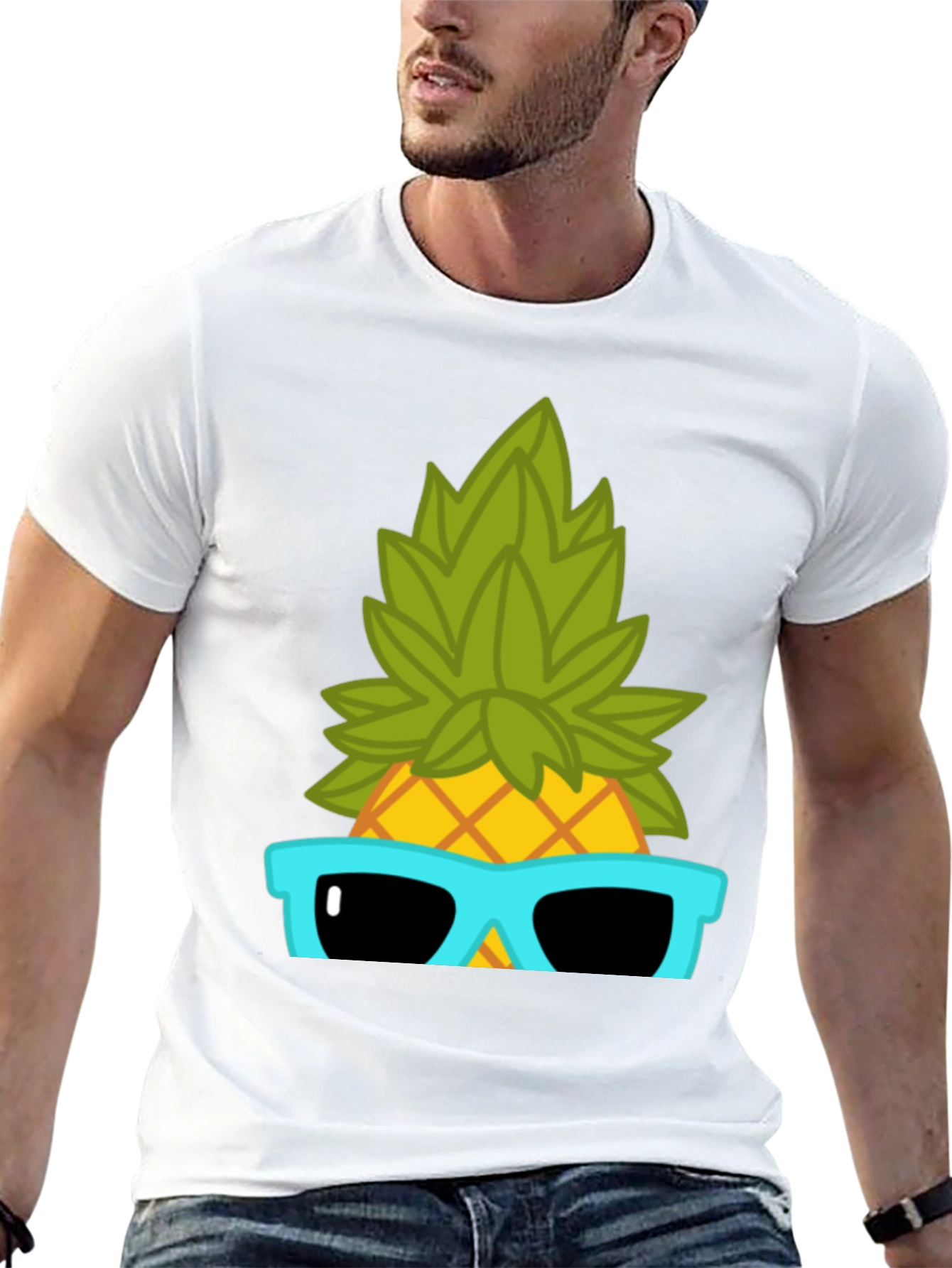 Cool Pineapple Graphic T-Shirt - Summer Vibes
