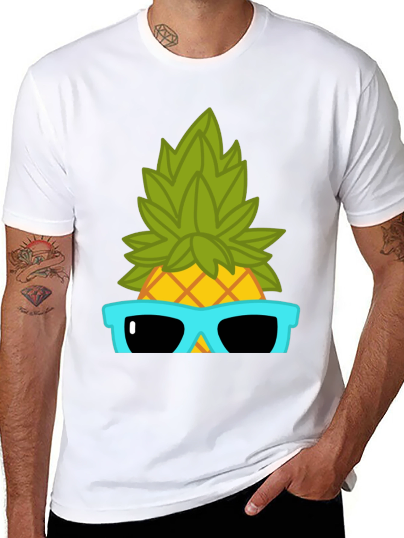 Cool Pineapple Graphic T-Shirt - Summer Vibes
