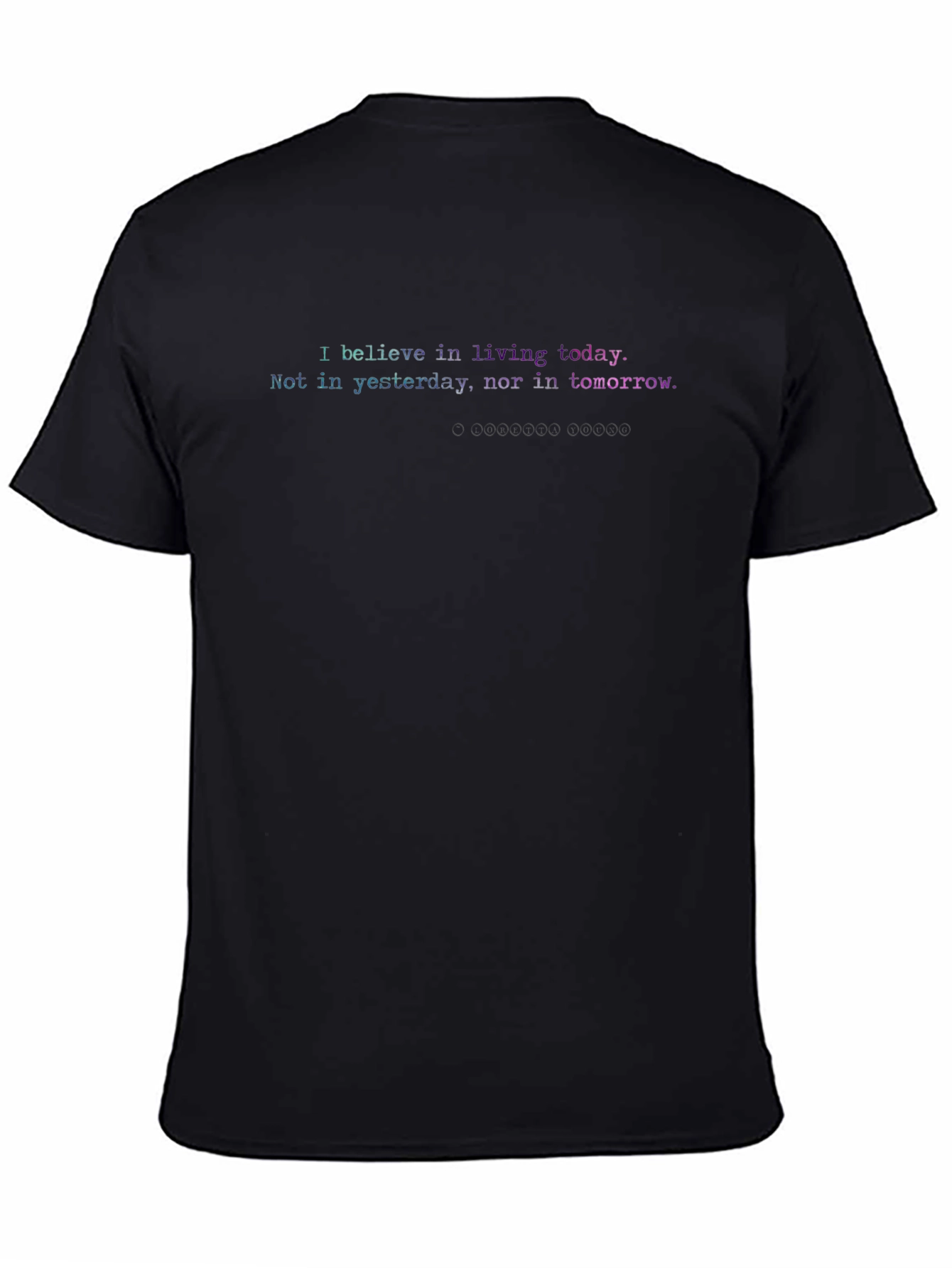 Live Today Graphic Tee - Black Casual T-Shirt