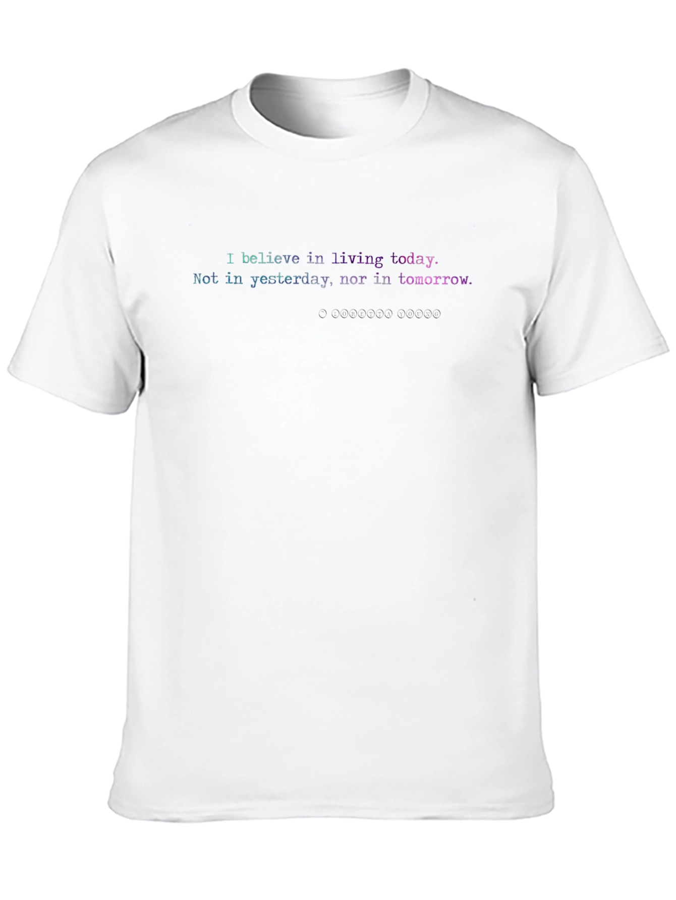 Live Today Graphic Tee - Black Casual T-Shirt