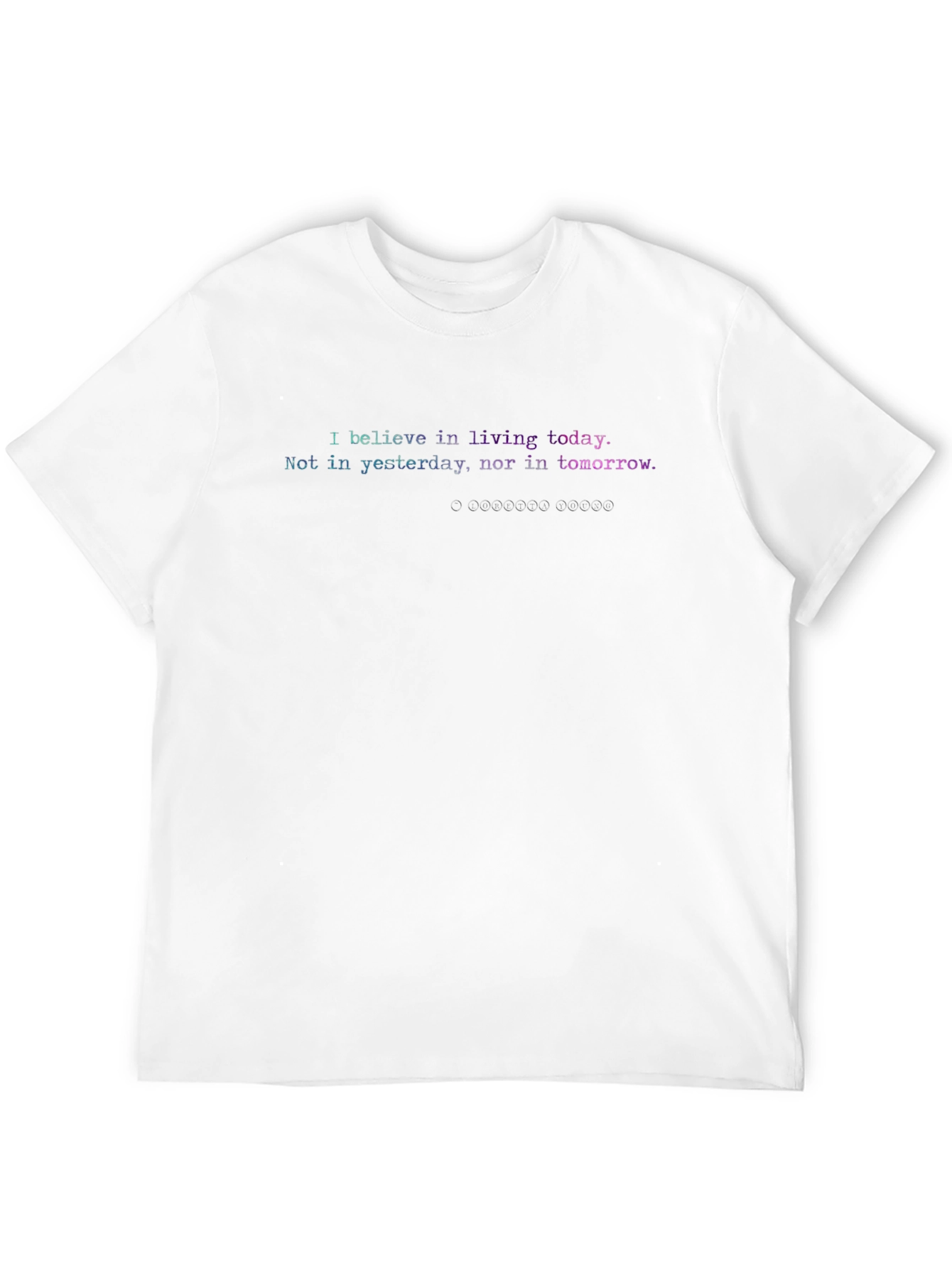 Live Today Graphic Tee - Black Casual T-Shirt