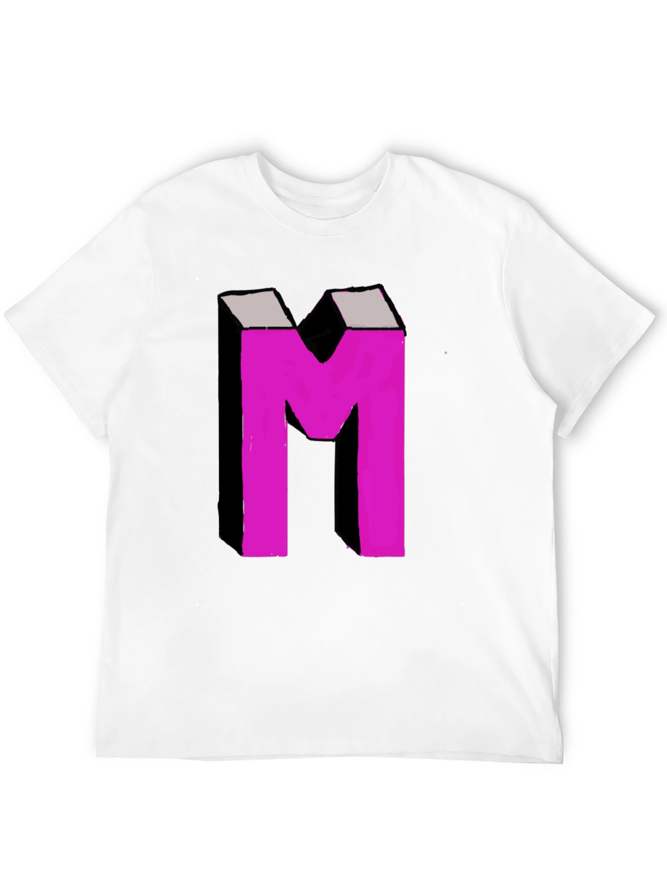 Bold M Graphic Tee - Black