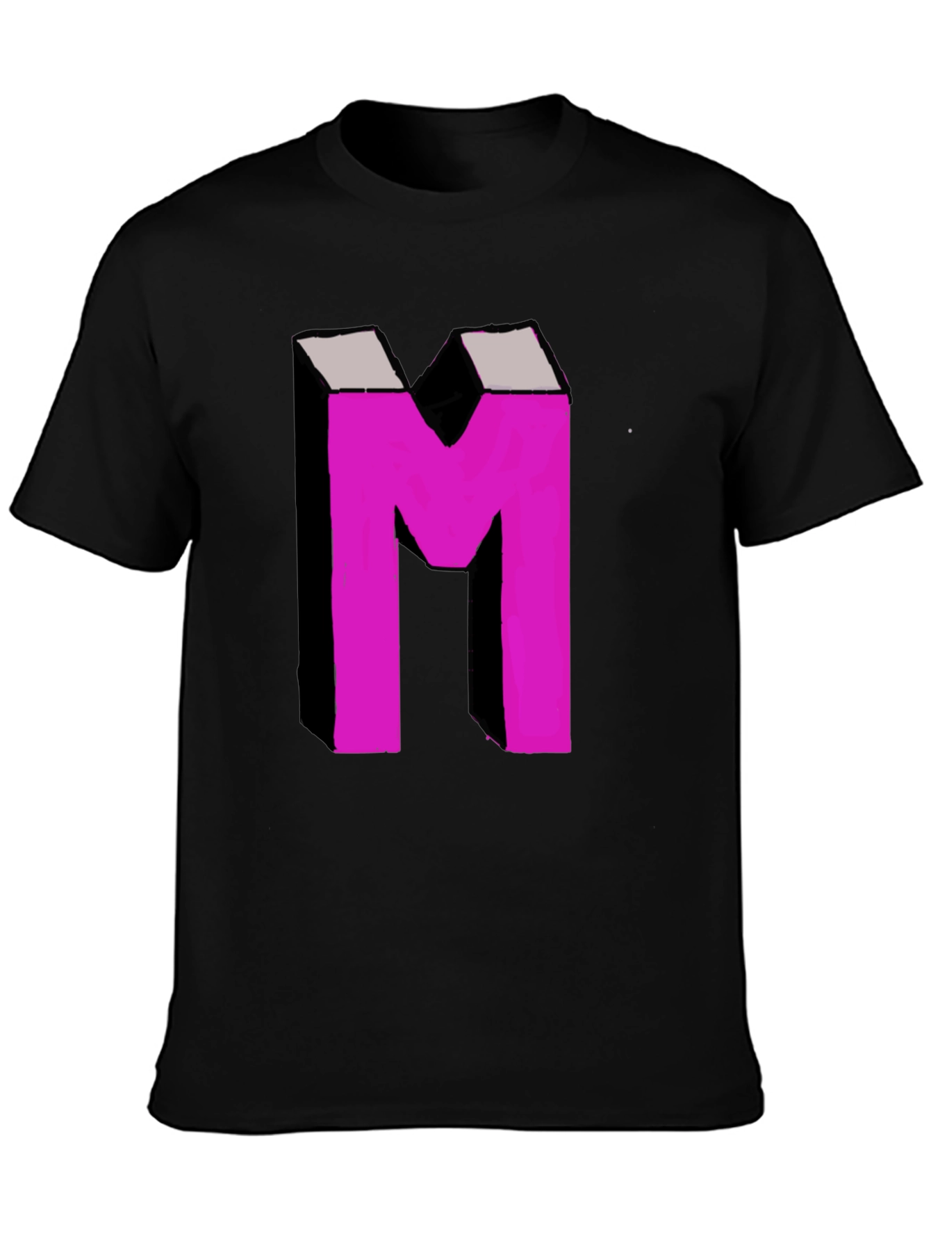 Bold M Graphic Tee - Black