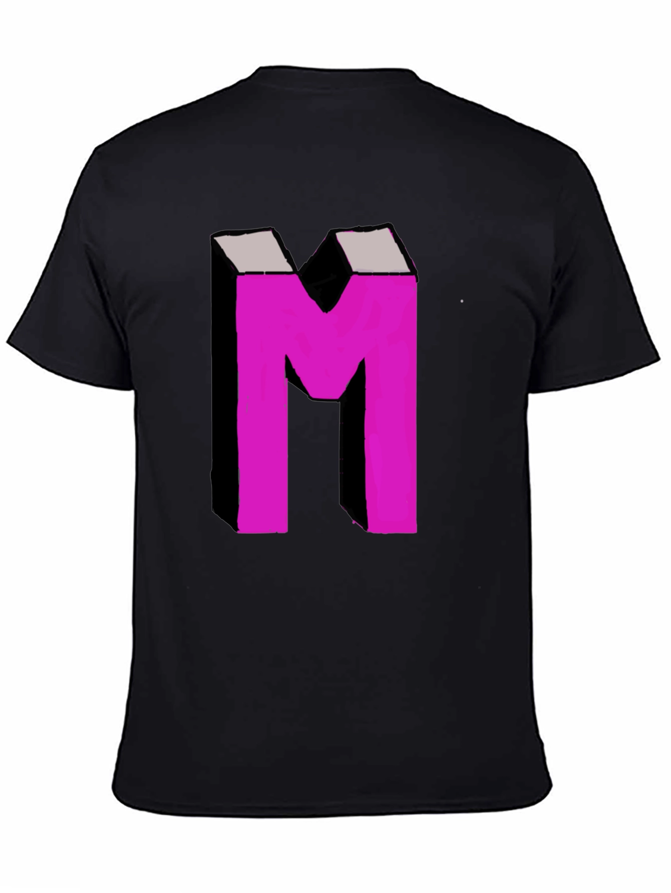 Bold M Graphic Tee - Black