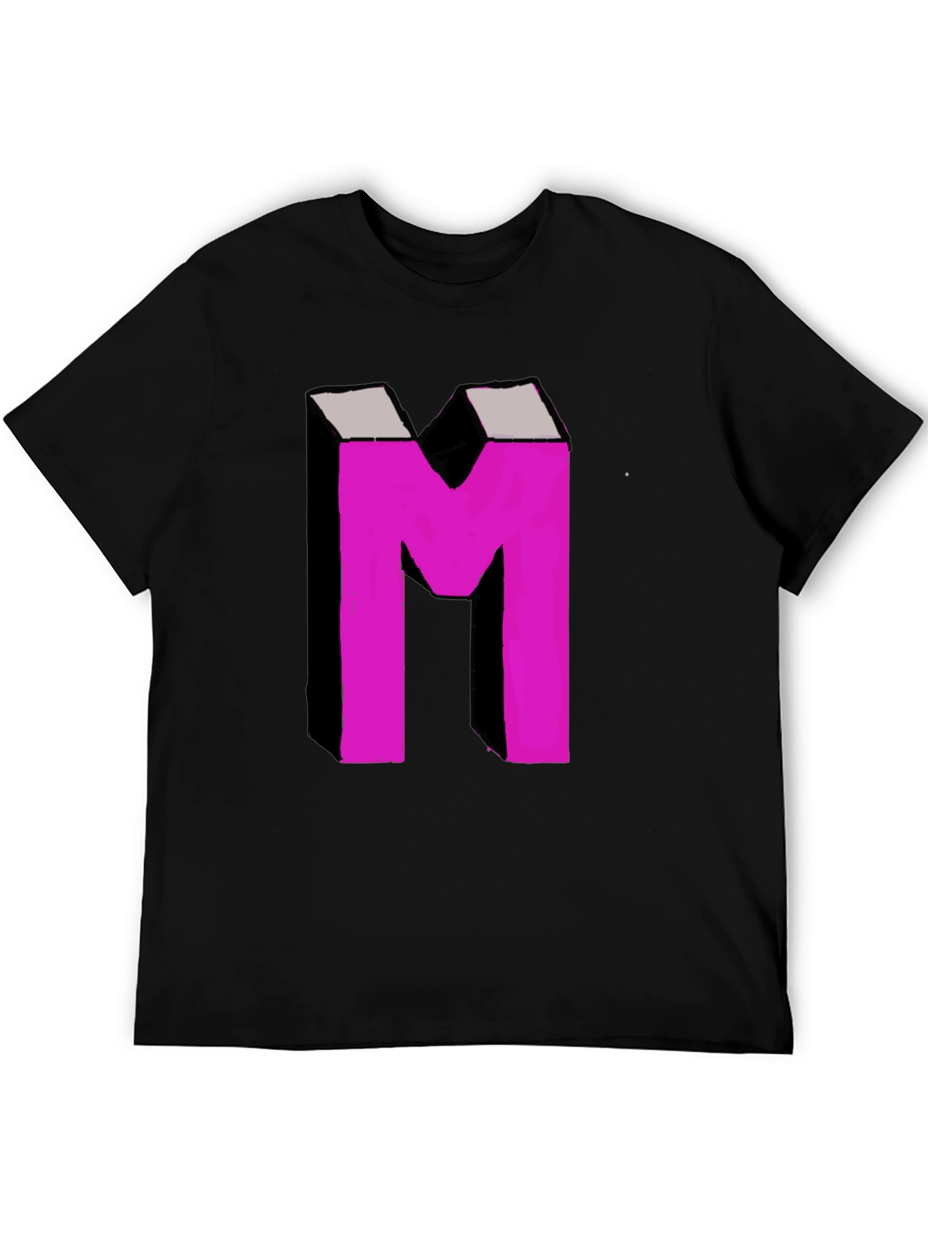 Bold M Graphic Tee - Black