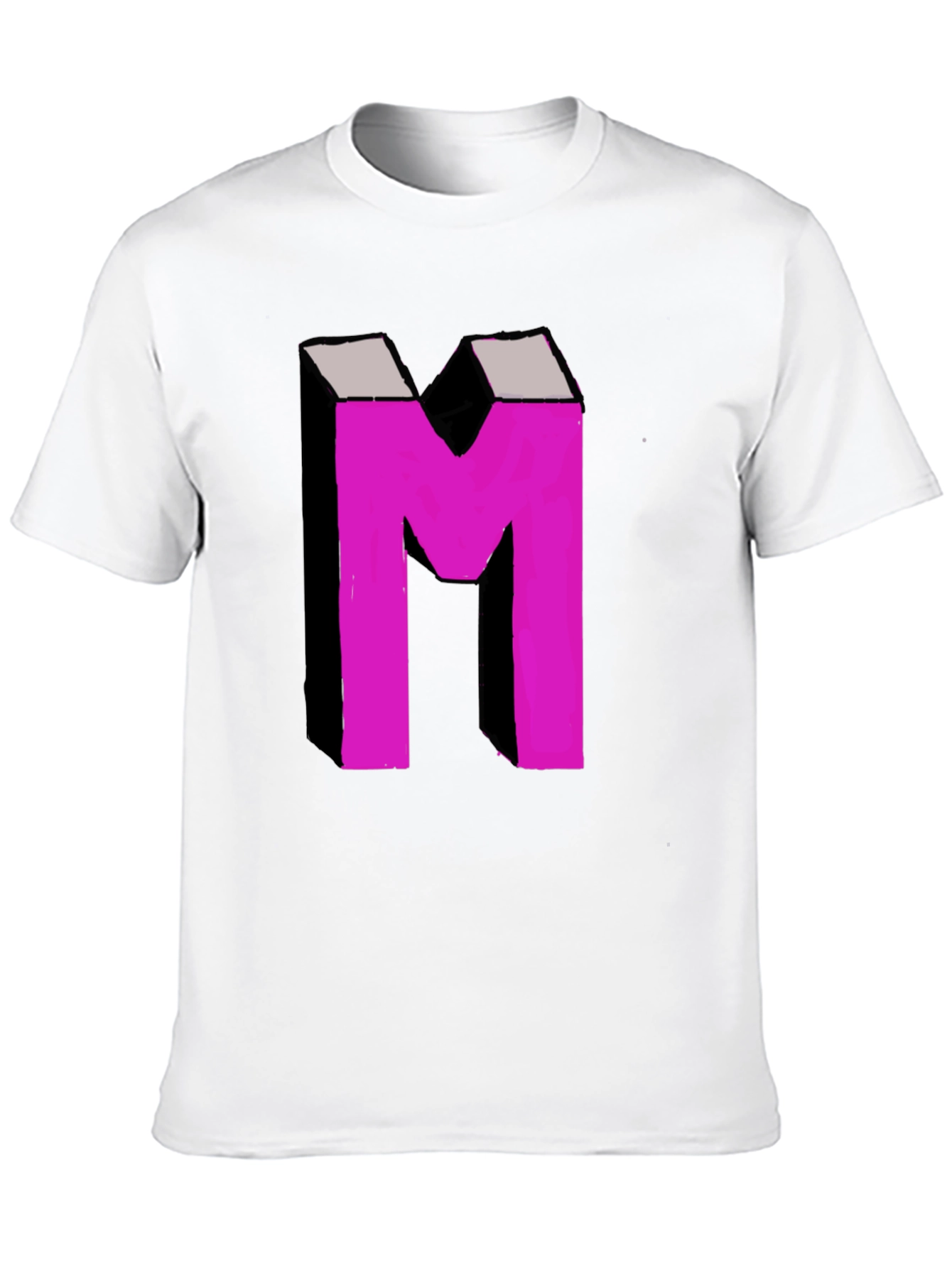 Bold M Graphic Tee - Black