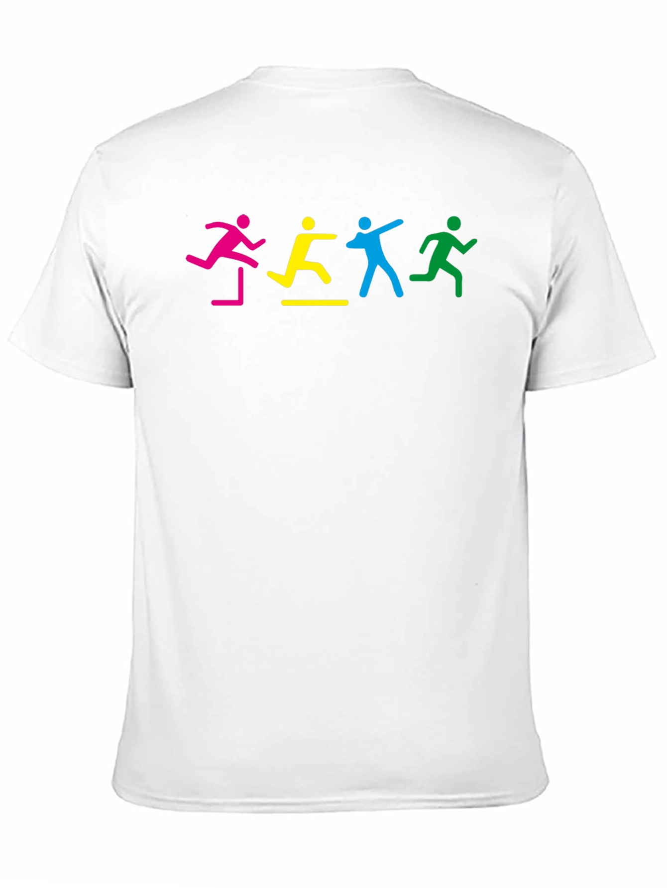 Colorful Hurdler Graphic T-Shirt