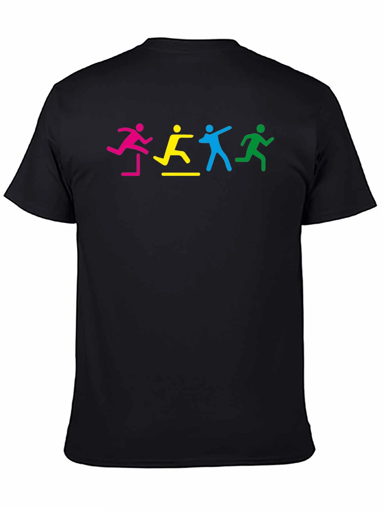 Colorful Hurdler Graphic T-Shirt