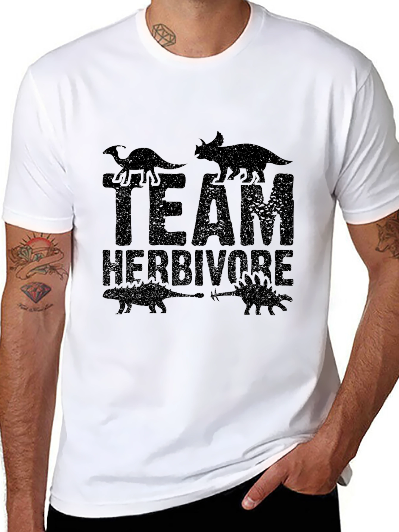 Team Herbivore Black Graphic T-Shirt