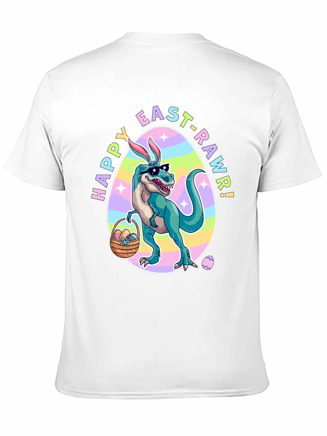 Happy Easter T-Rex Dinosaur Easter Rawr T-Shirt