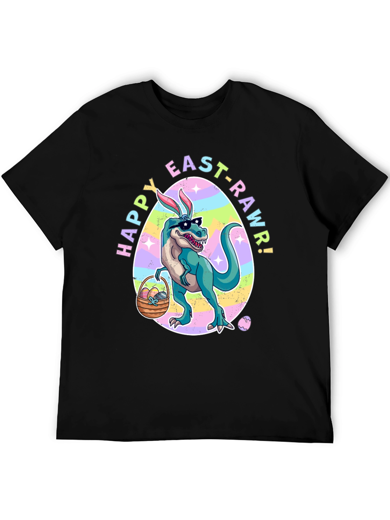 Happy Easter T-Rex Dinosaur Easter Rawr T-Shirt
