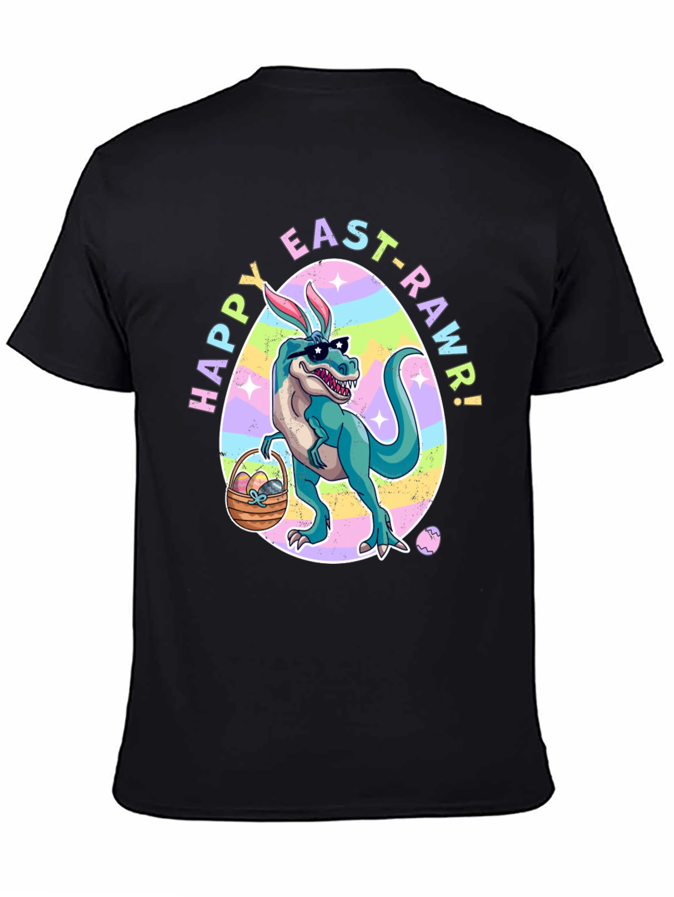 Happy Easter T-Rex Dinosaur Easter Rawr T-Shirt