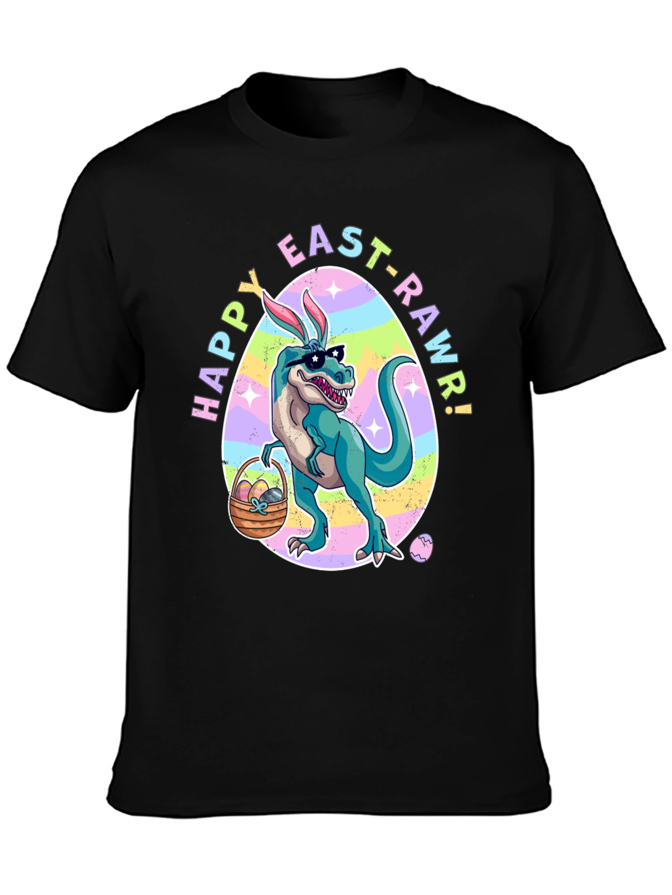 Happy Easter T-Rex Dinosaur Easter Rawr T-Shirt