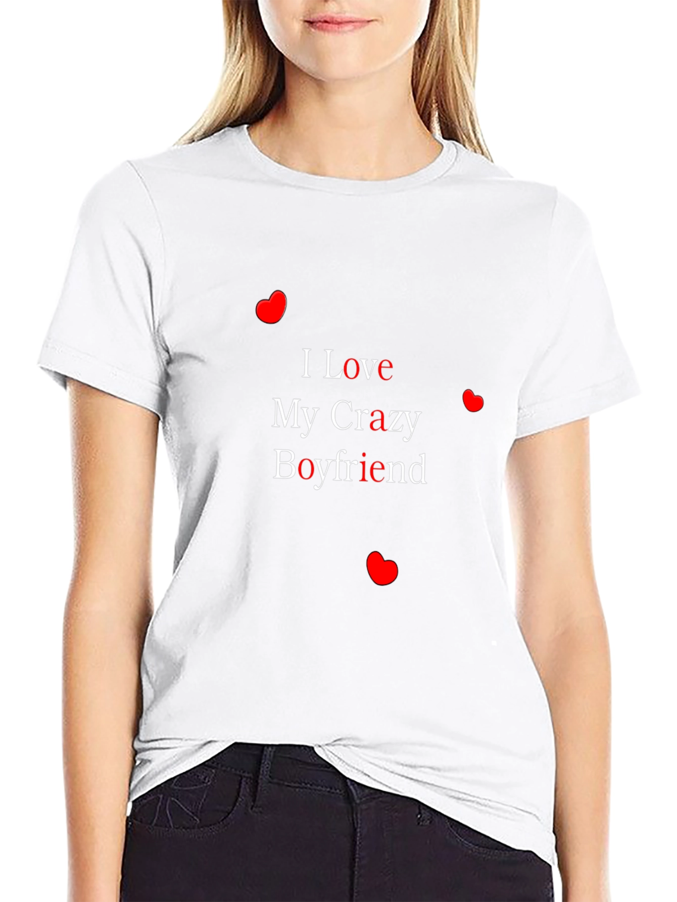 I Love My Crazy Boyfriend Graphic Tee
