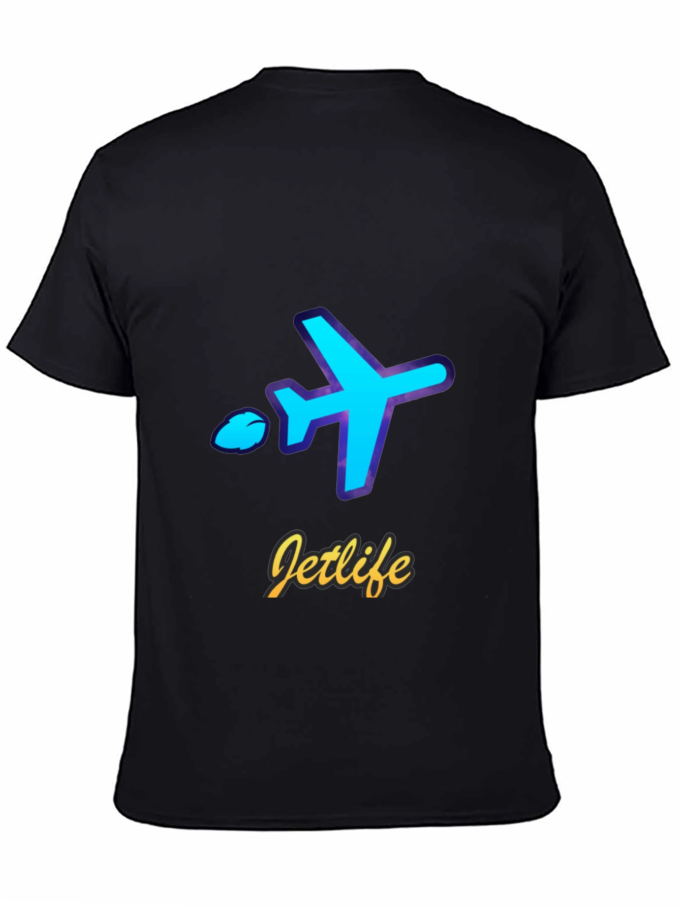 Jetlife Airplane Graphic T-Shirt - Black