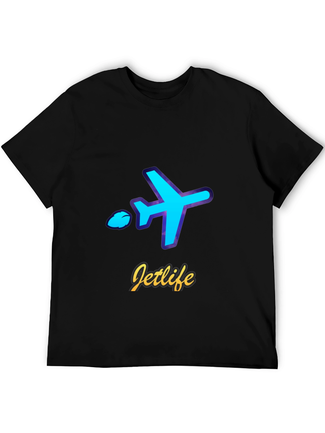 Jetlife Airplane Graphic T-Shirt - Black