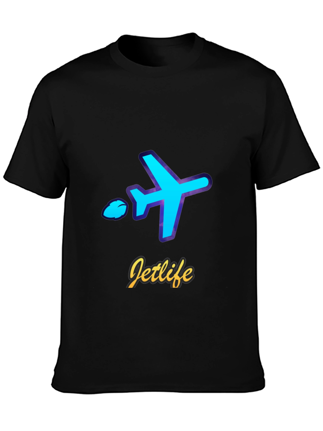 Jetlife Airplane Graphic T-Shirt - Black