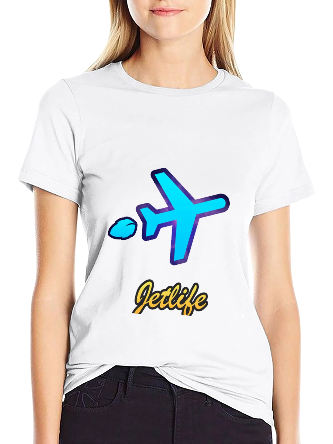 Jetlife Airplane Graphic T-Shirt - Black