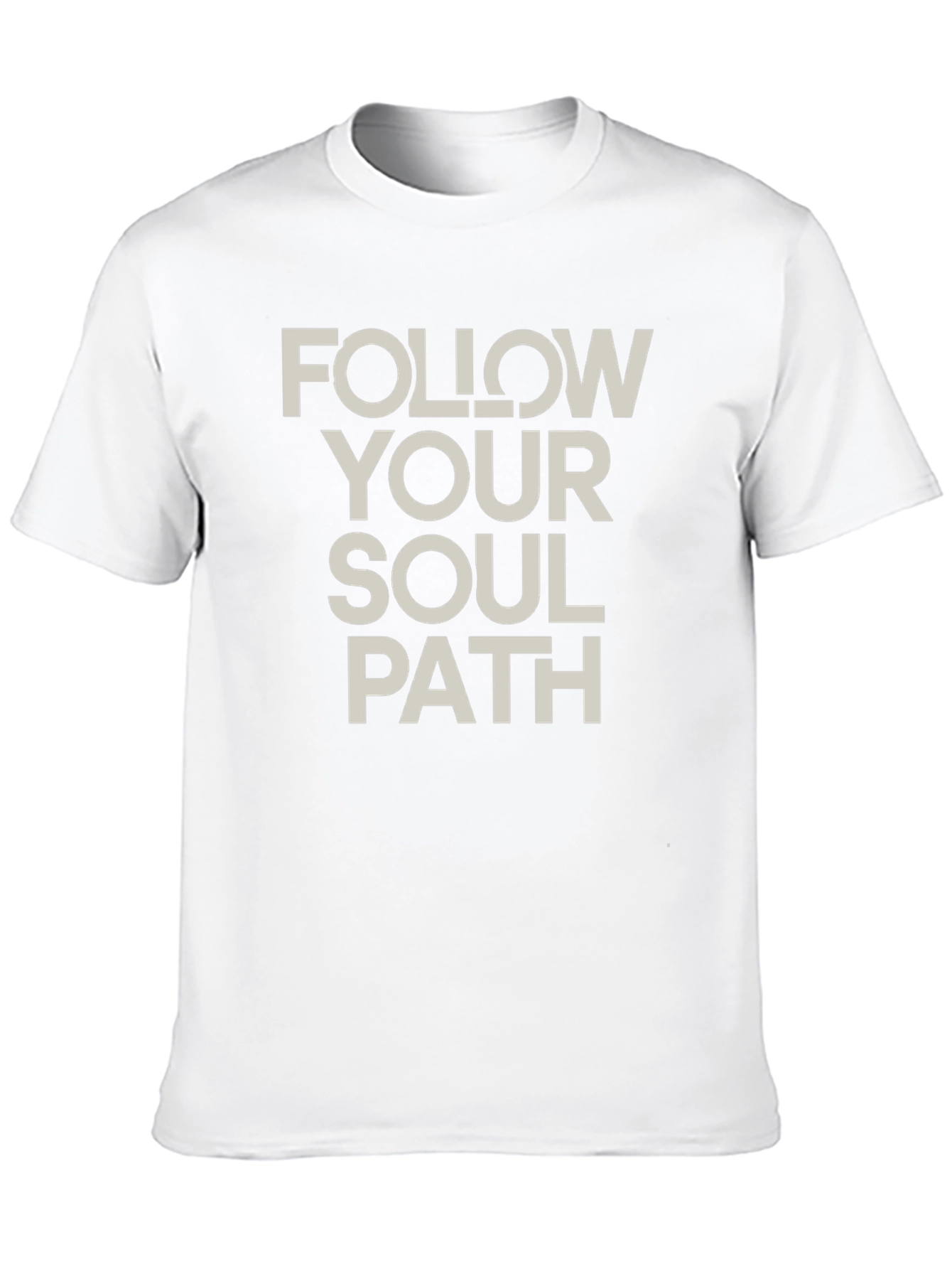Follow Your Soul Path Black Graphic T-Shirt