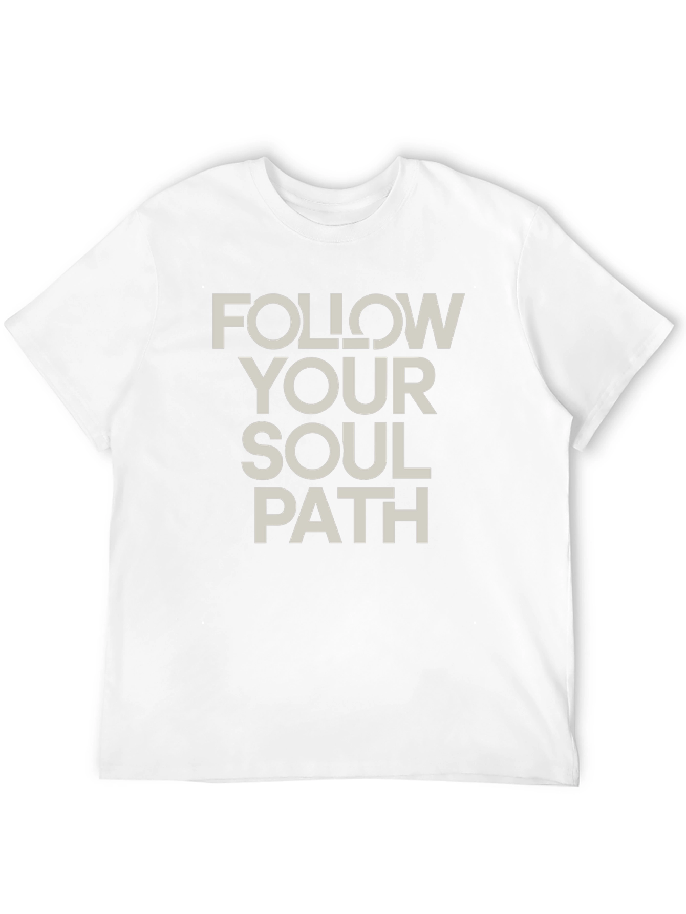 Follow Your Soul Path Black Graphic T-Shirt