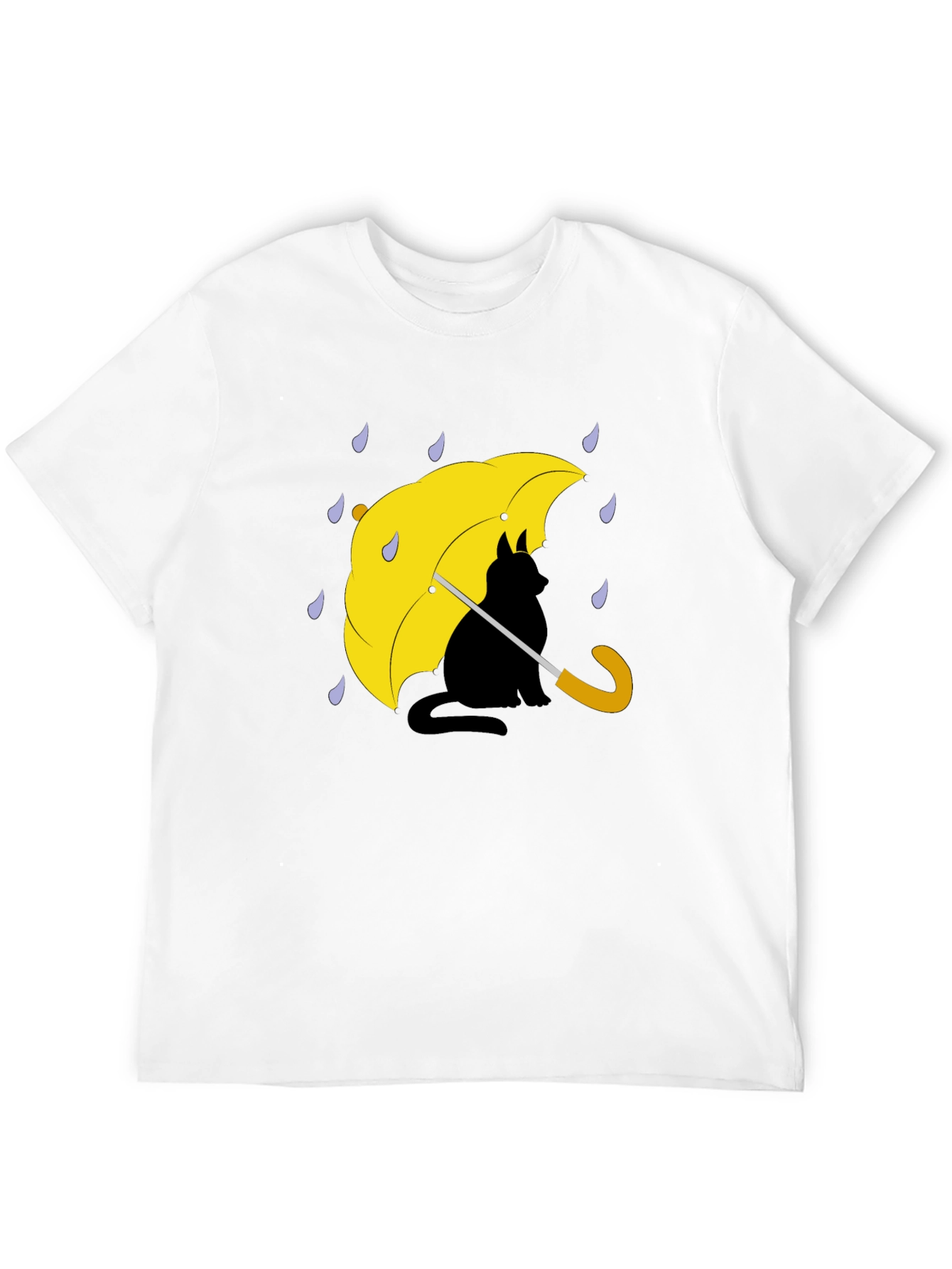 Cat Under Umbrella Graphic Tee