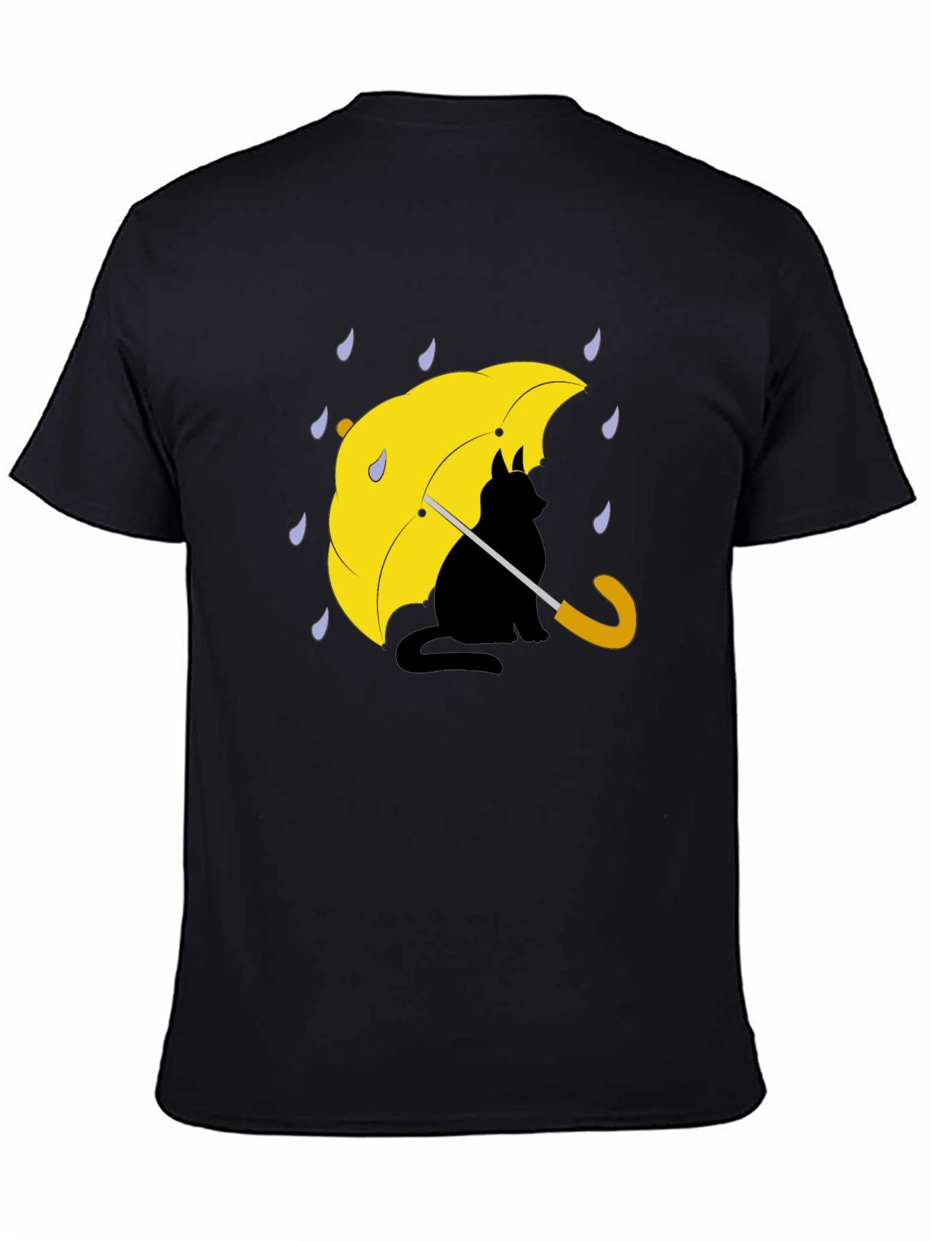Cat Under Umbrella Graphic Tee