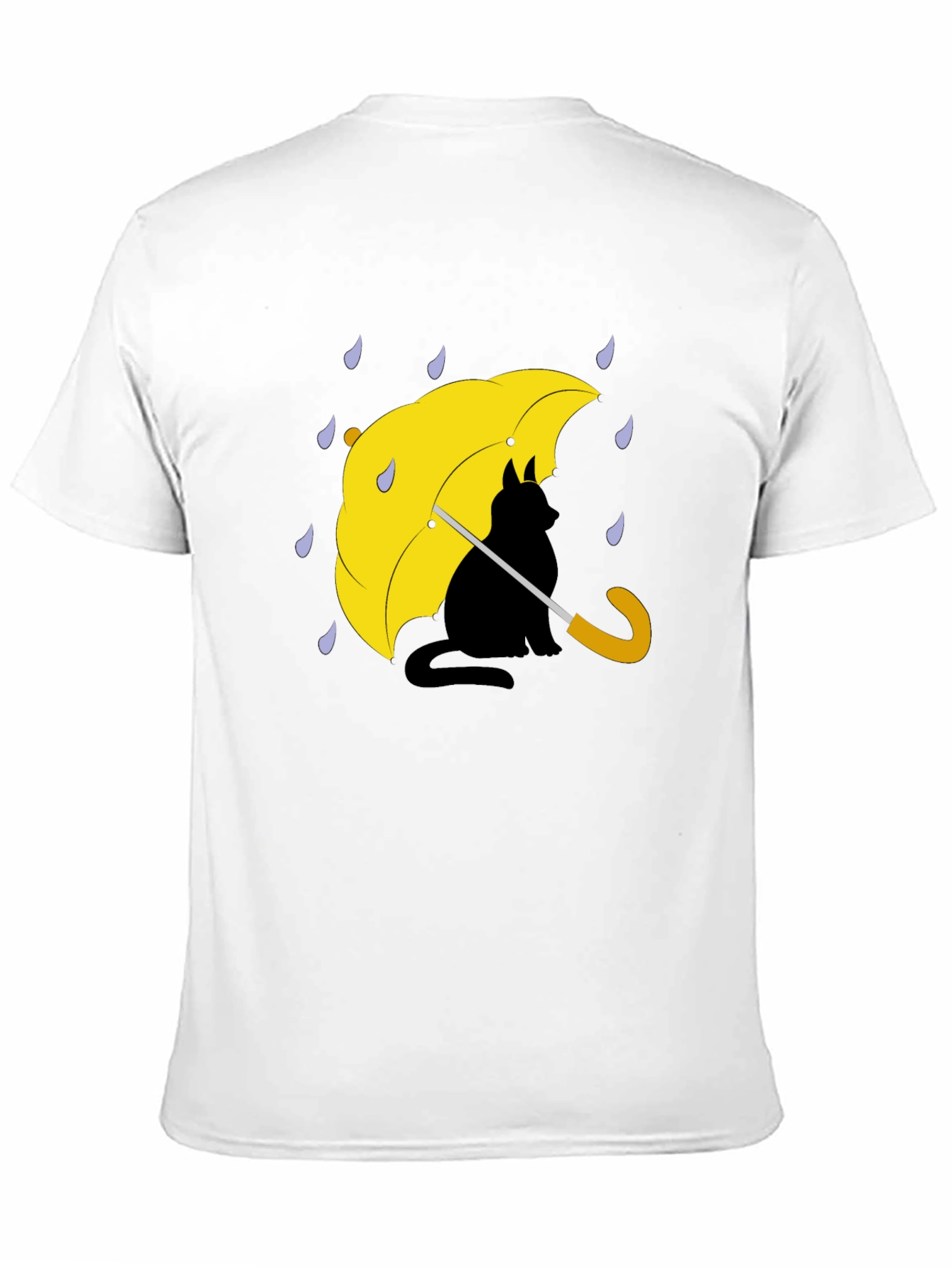 Cat Under Umbrella Graphic Tee