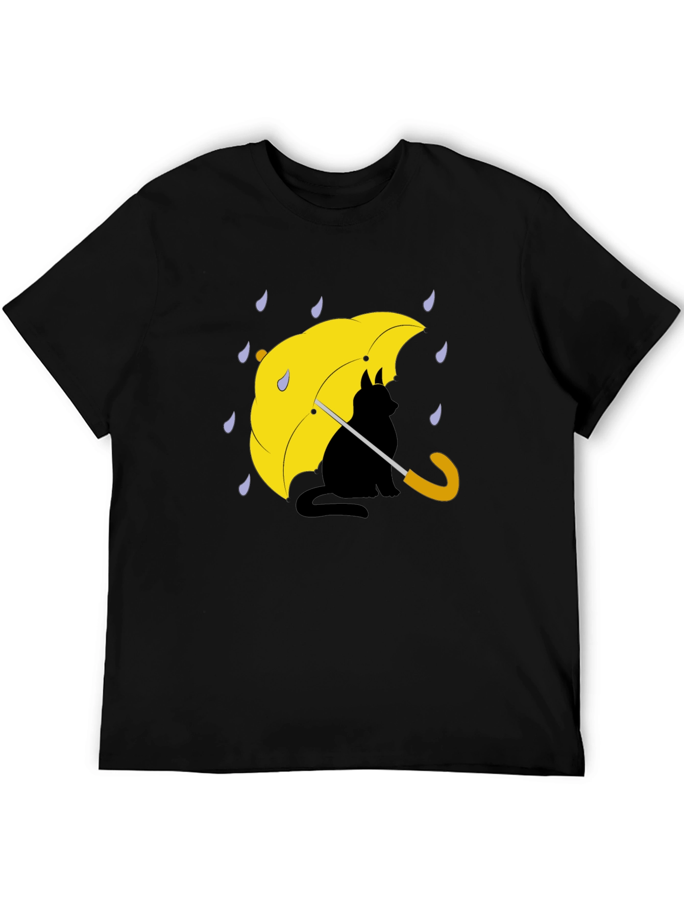 Cat Under Umbrella Graphic Tee