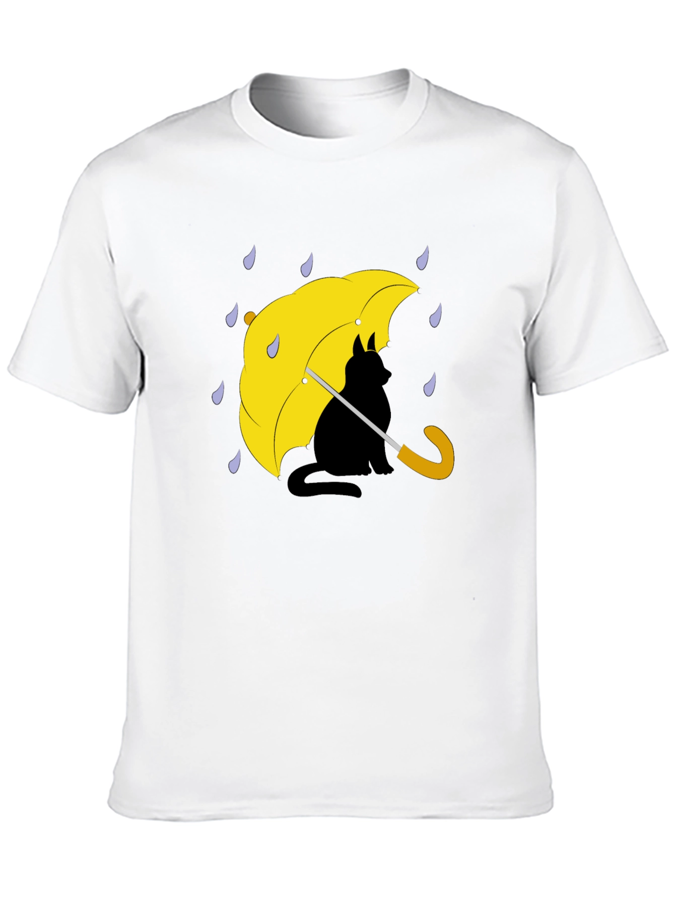 Cat Under Umbrella Graphic Tee