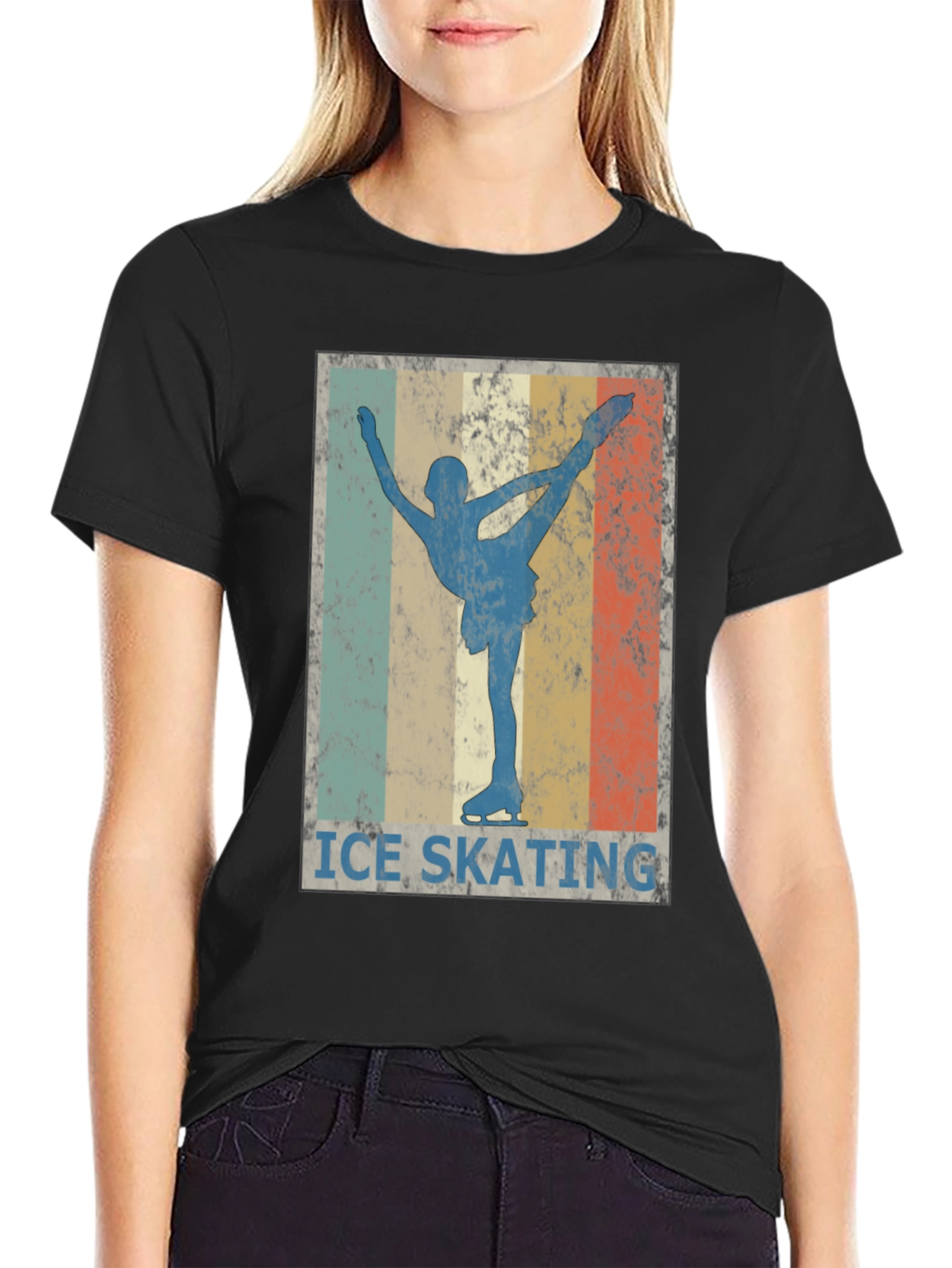 Retro Ice Skating T-Shirt