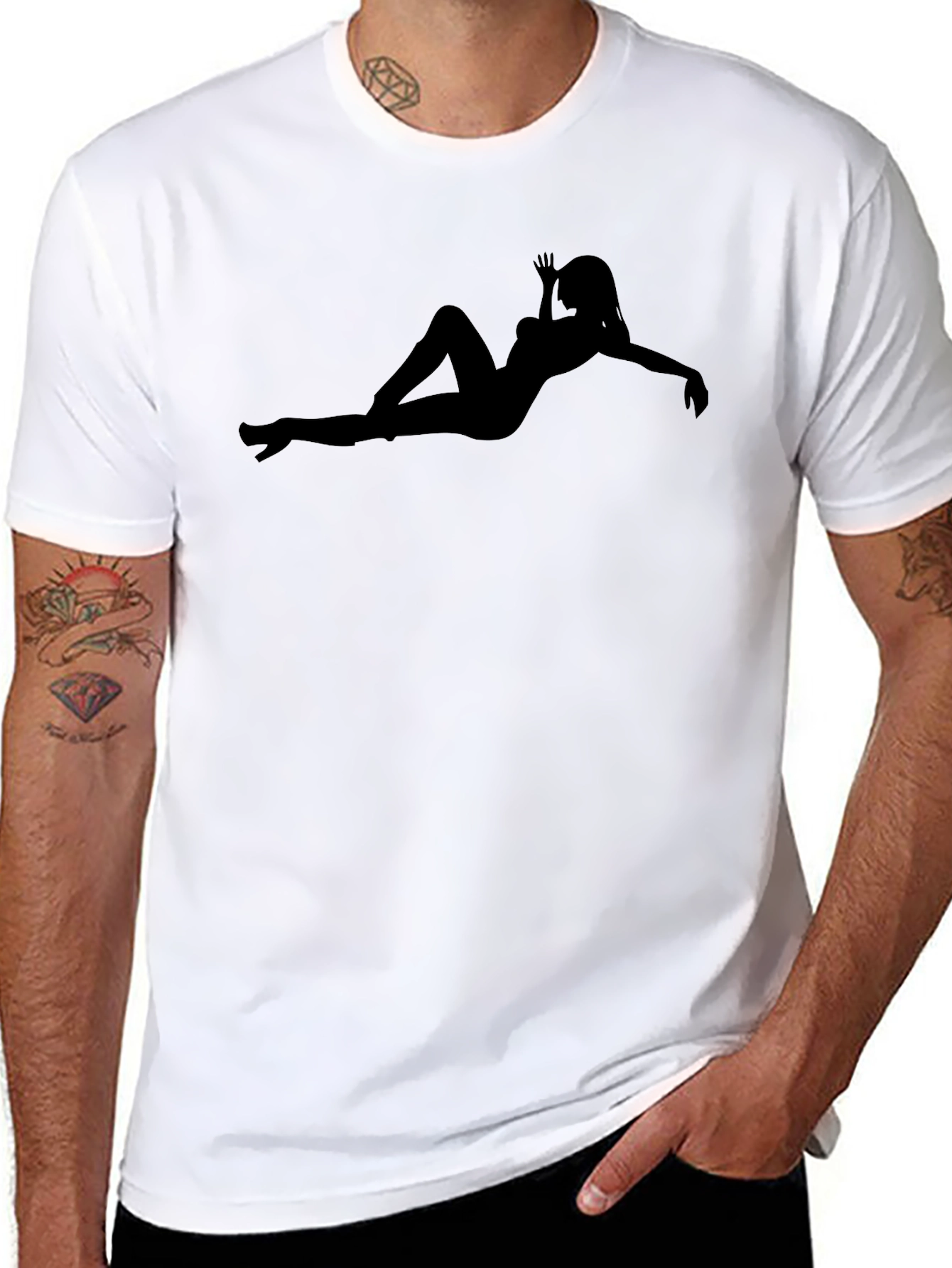 Silhouette Tee: Relaxed Fit Soft Cotton Blend