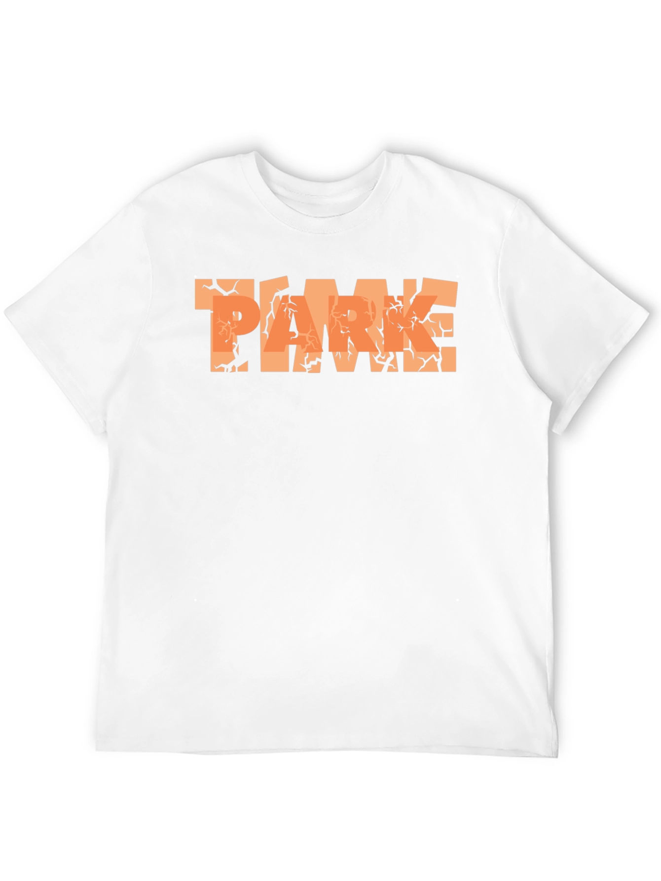Cracked Earth PARK Graphic Black T-Shirt
