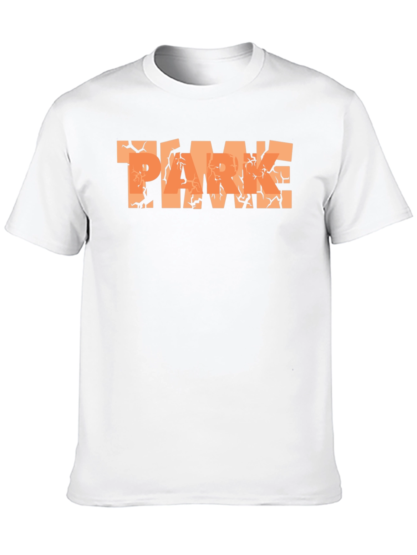 Cracked Earth PARK Graphic Black T-Shirt