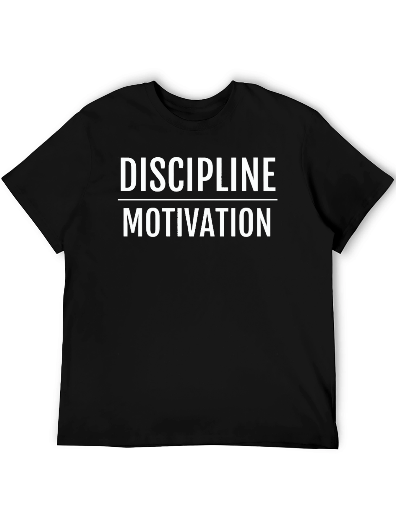 Discipline Motivation Graphic Tee - Black