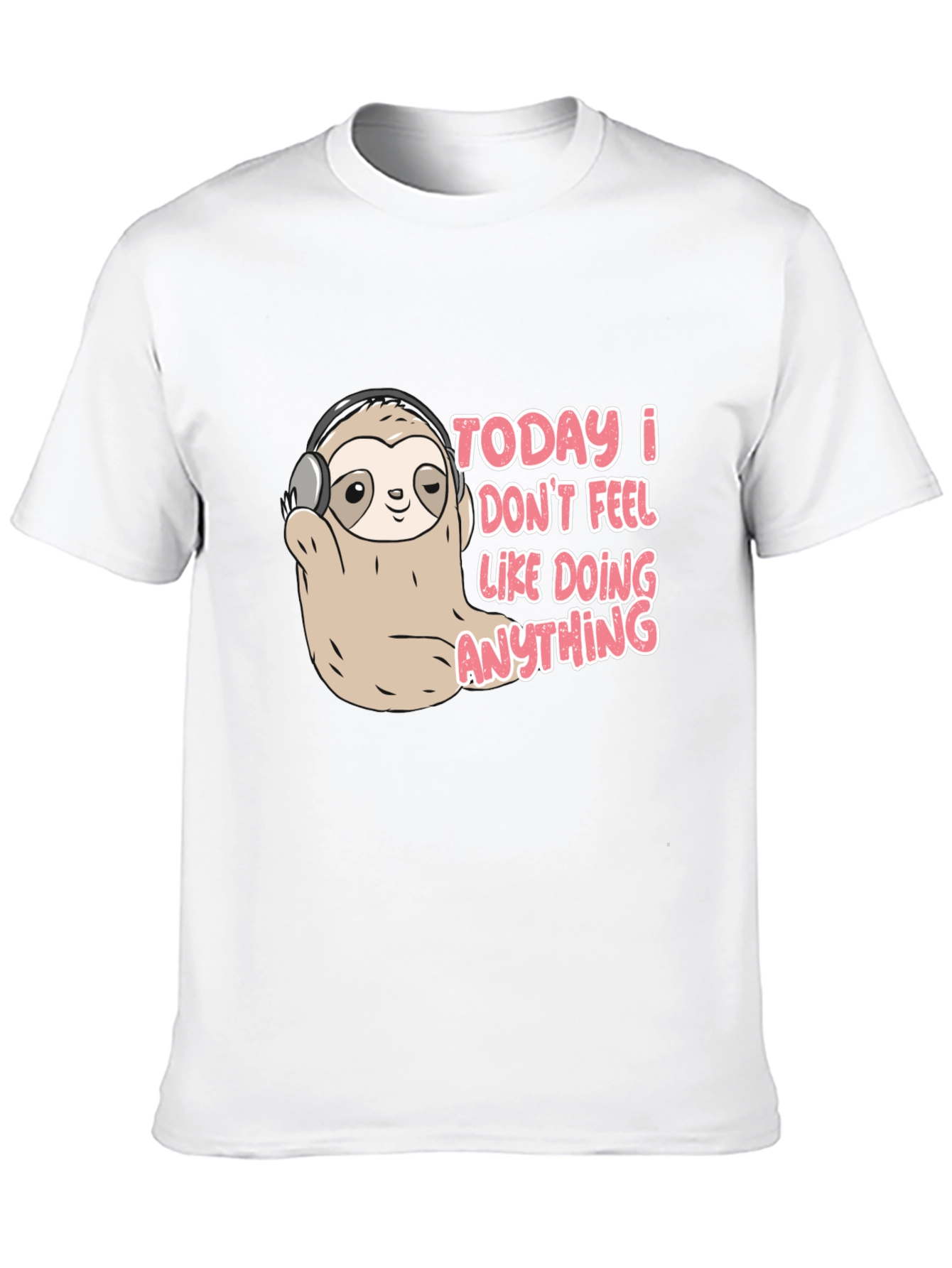 Lazy Sloth Tee - Funny Graphic Novelty T-Shirt