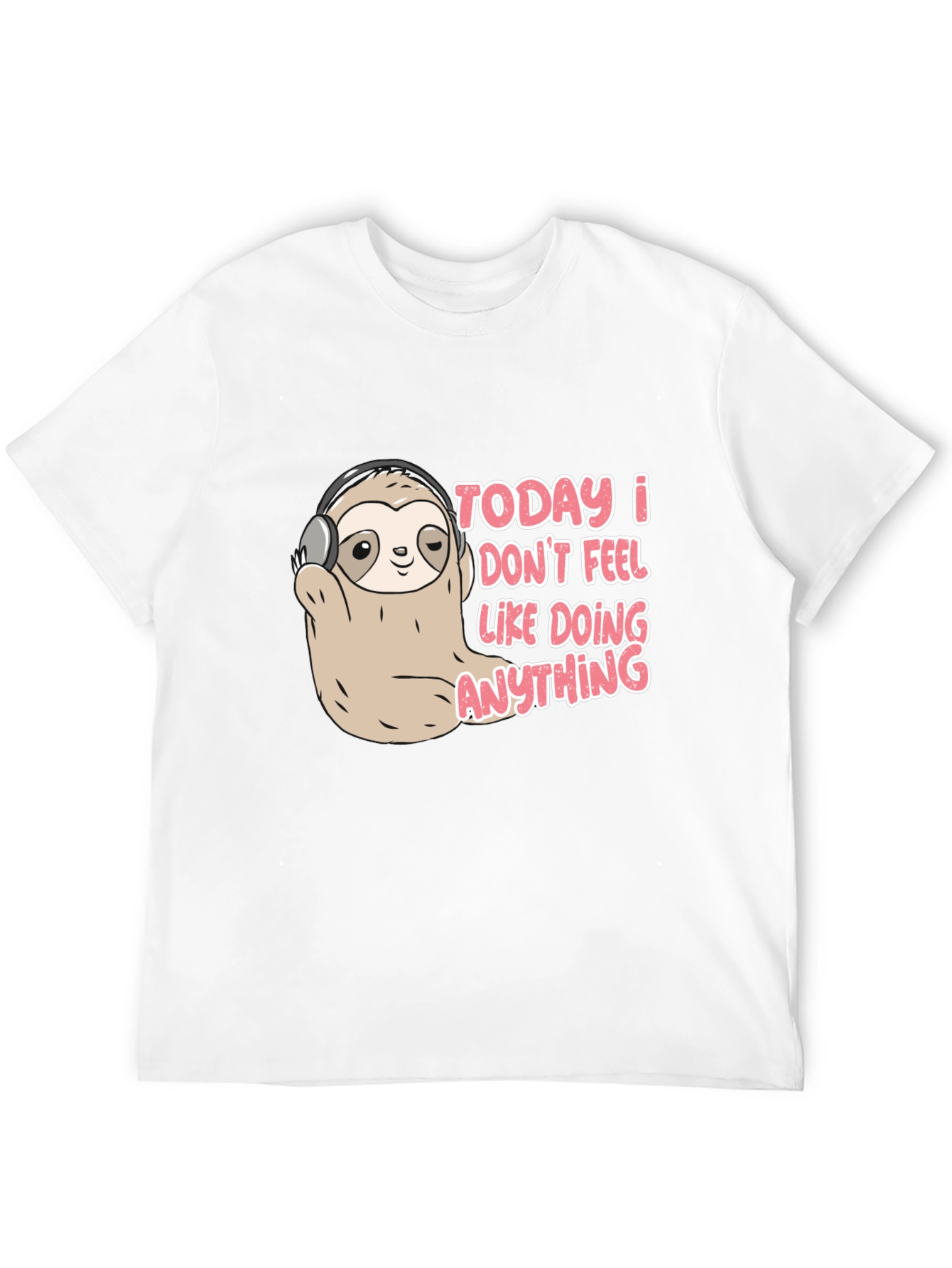 Lazy Sloth Tee - Funny Graphic Novelty T-Shirt