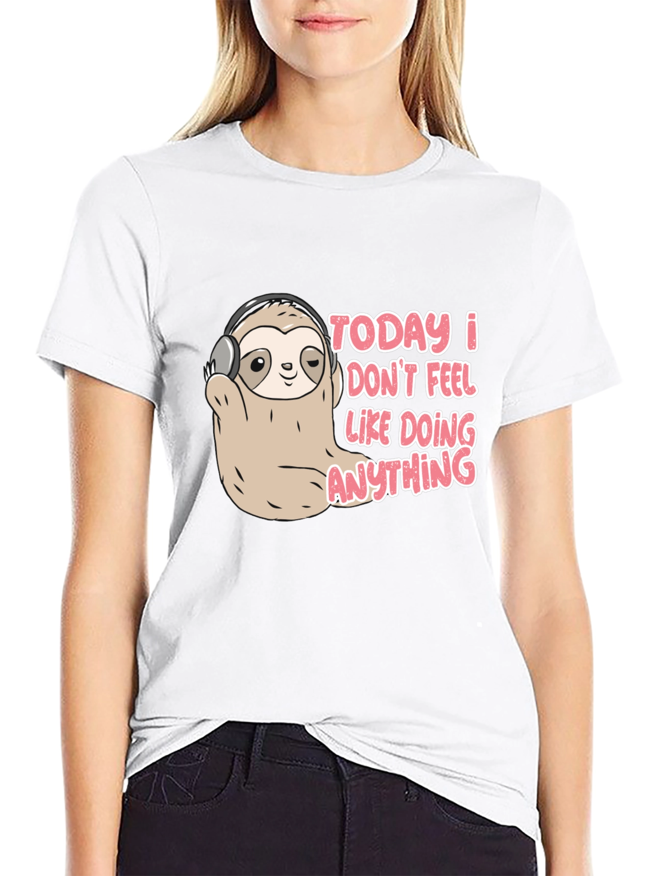 Lazy Sloth Tee - Funny Graphic Novelty T-Shirt