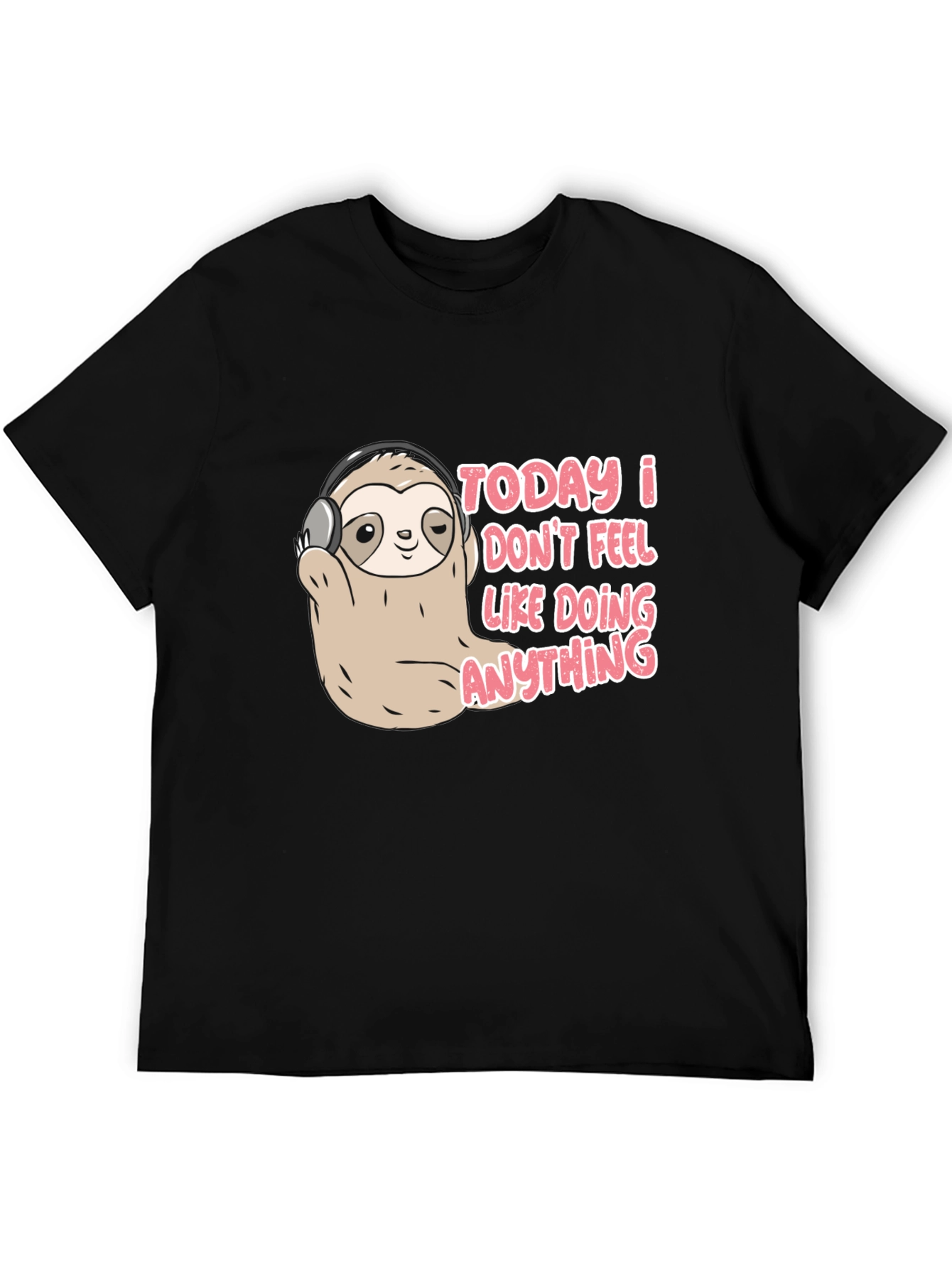 Lazy Sloth Tee - Funny Graphic Novelty T-Shirt