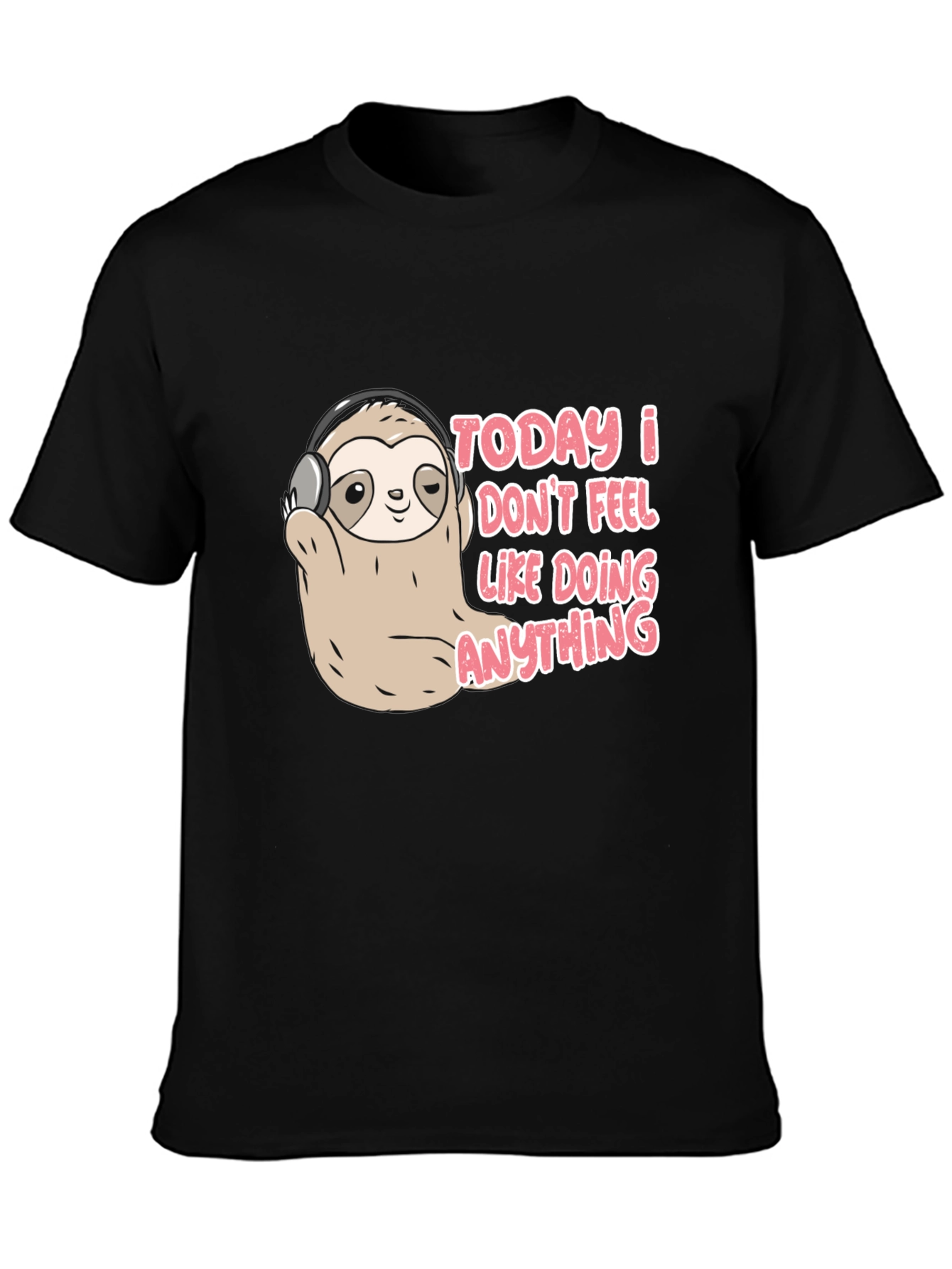 Lazy Sloth Tee - Funny Graphic Novelty T-Shirt