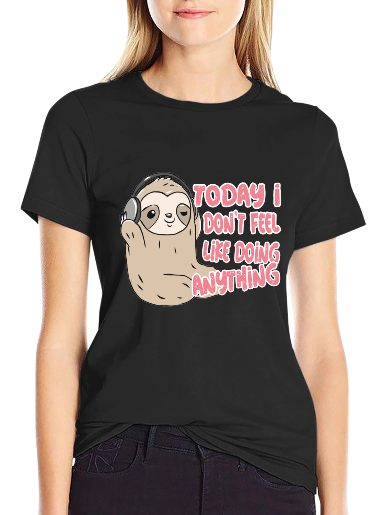 Lazy Sloth Tee - Funny Graphic Novelty T-Shirt