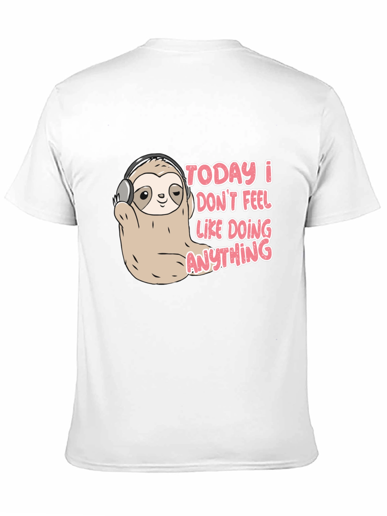 Lazy Sloth Tee - Funny Graphic Novelty T-Shirt