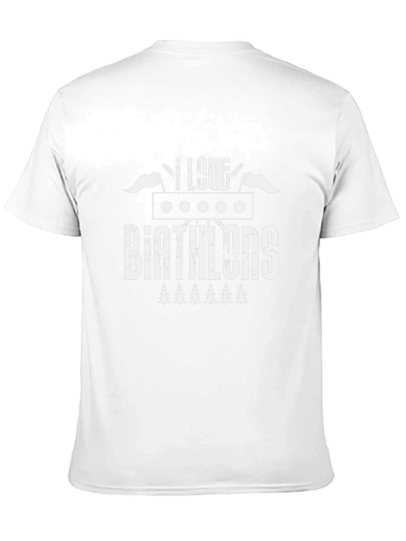 I Love Biathlons Black Graphic T-Shirt