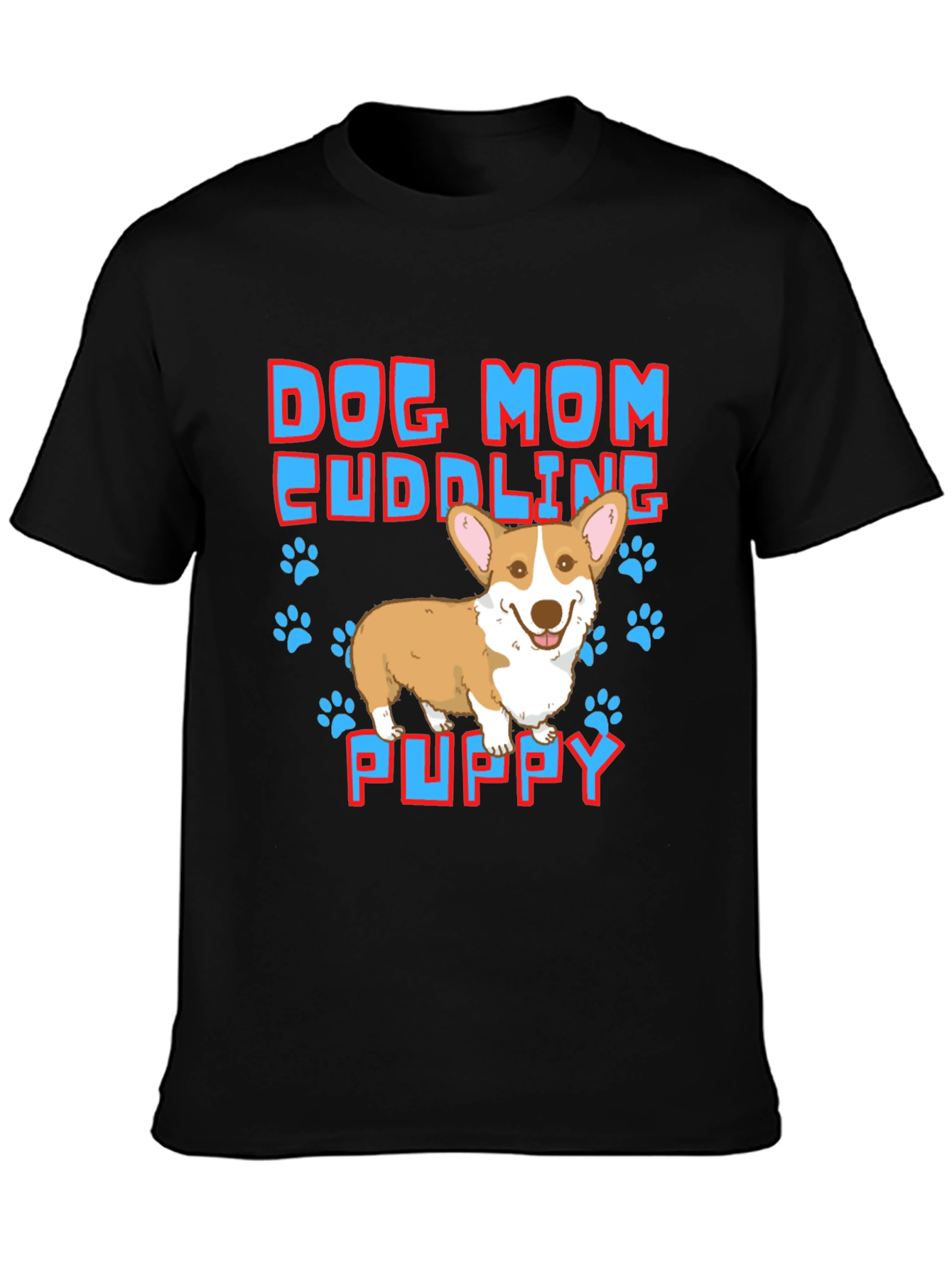Dog Mom Corgi Puppy T-Shirt