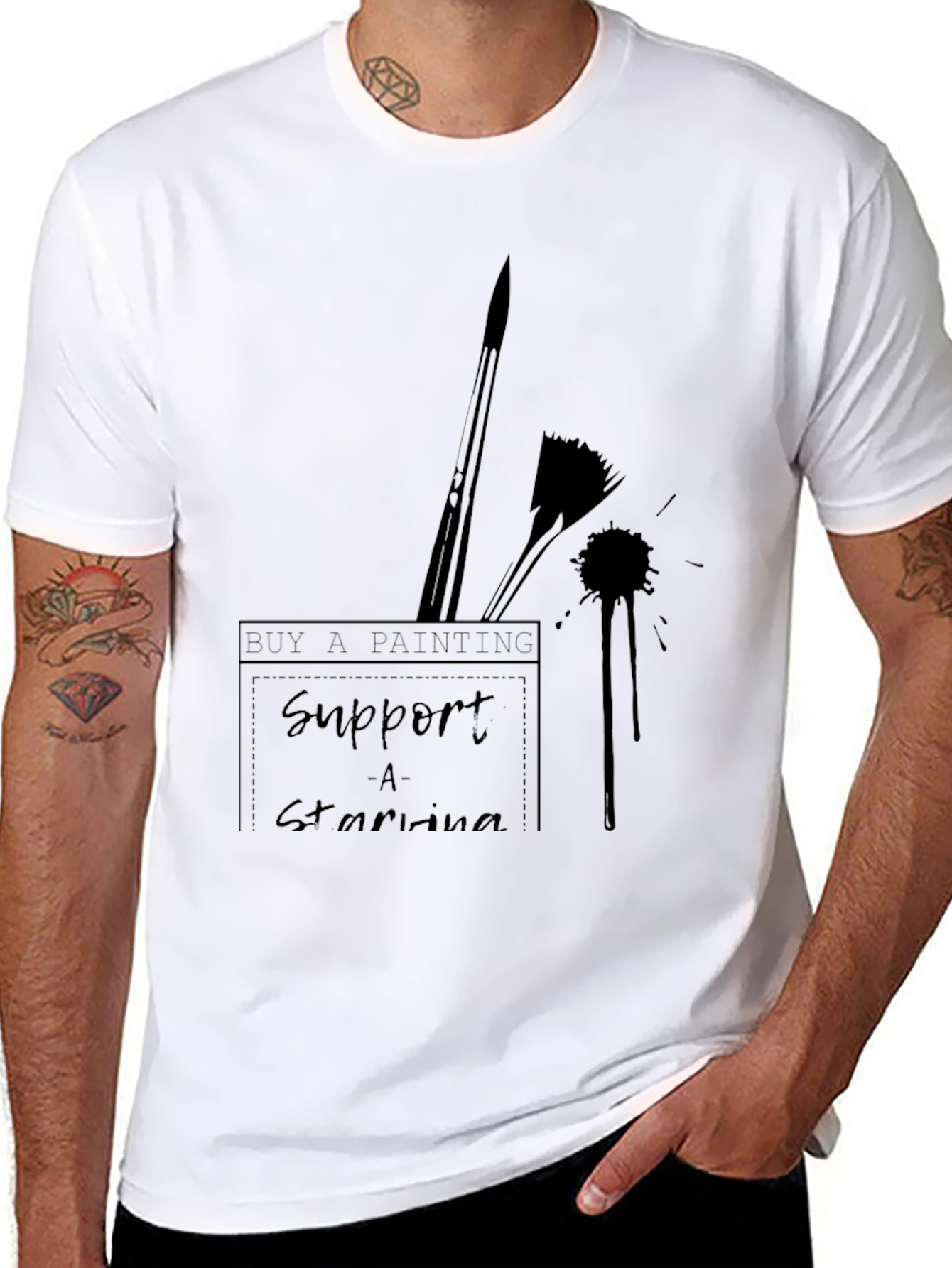 Artist Support T-Shirt: Buy a Painting