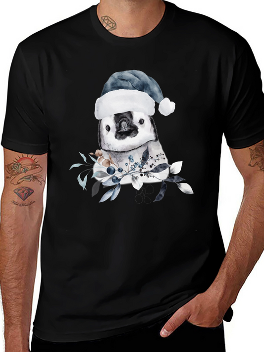 Festive Penguin Graphic Tee