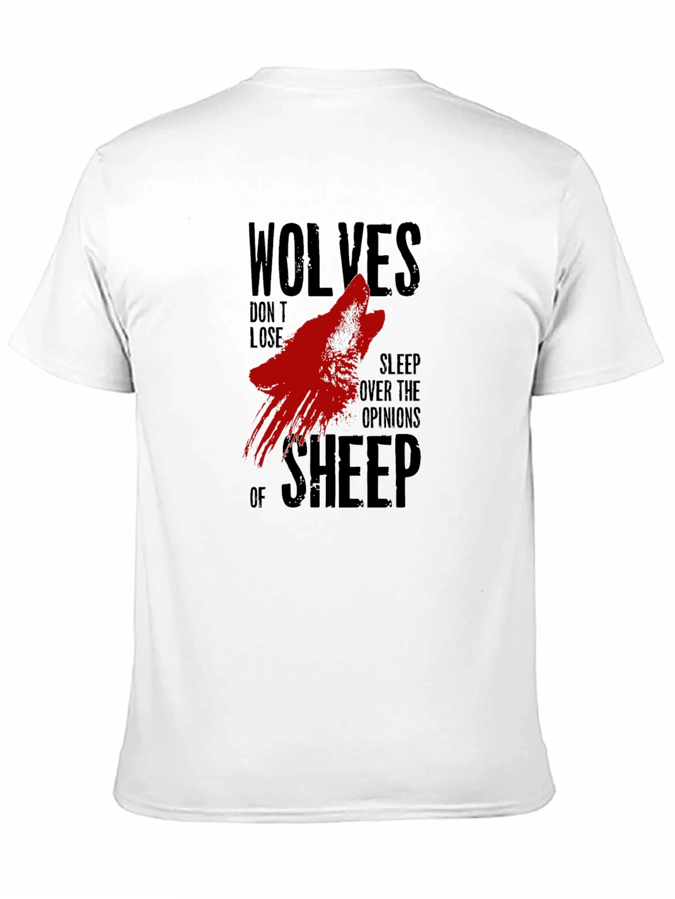 Wolves Dont Lose Sleep Black T-Shirt