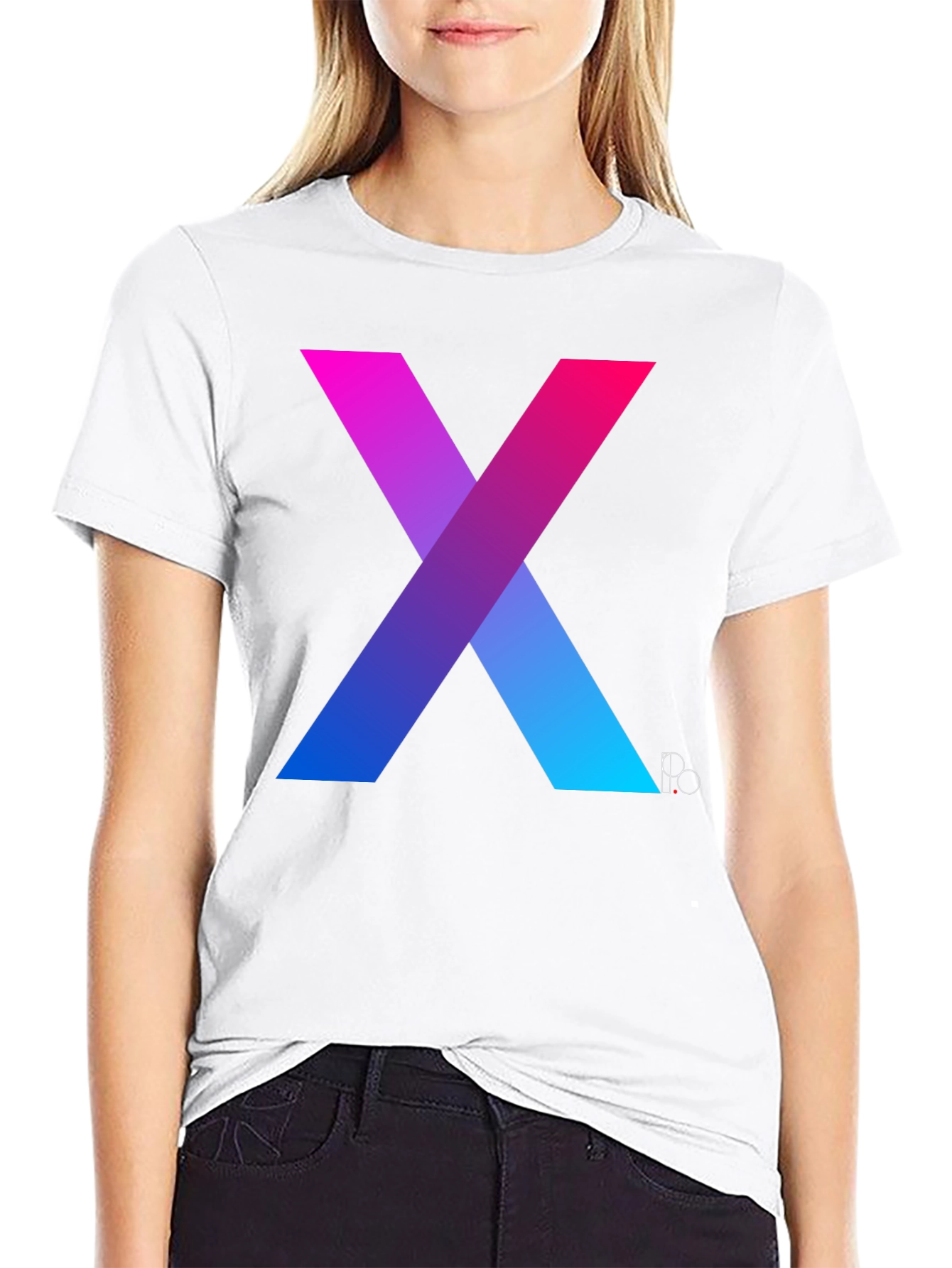 Gradient X Graphic Tee - Modern Mens T-Shirt