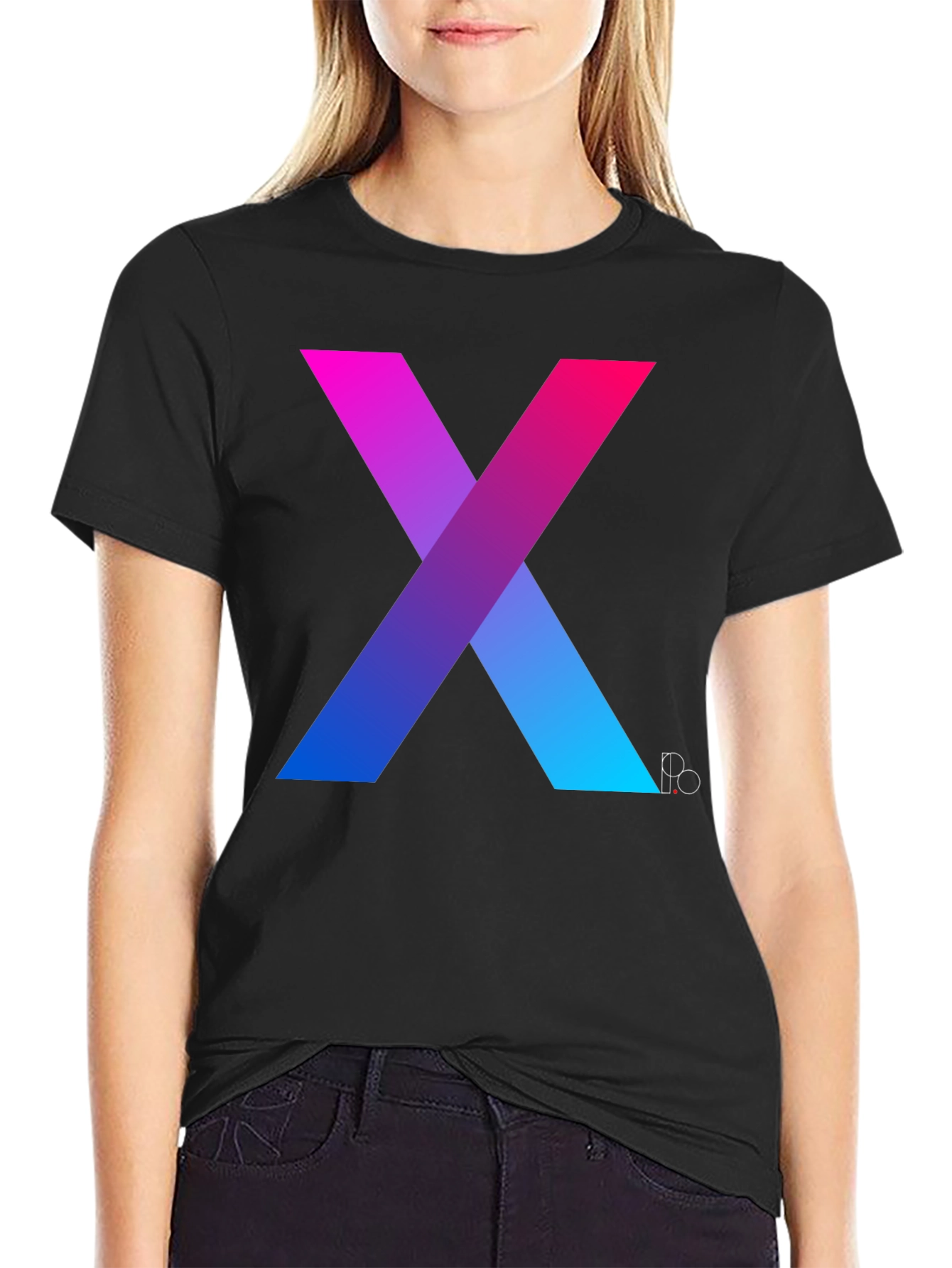 Gradient X Graphic Tee - Modern Mens T-Shirt