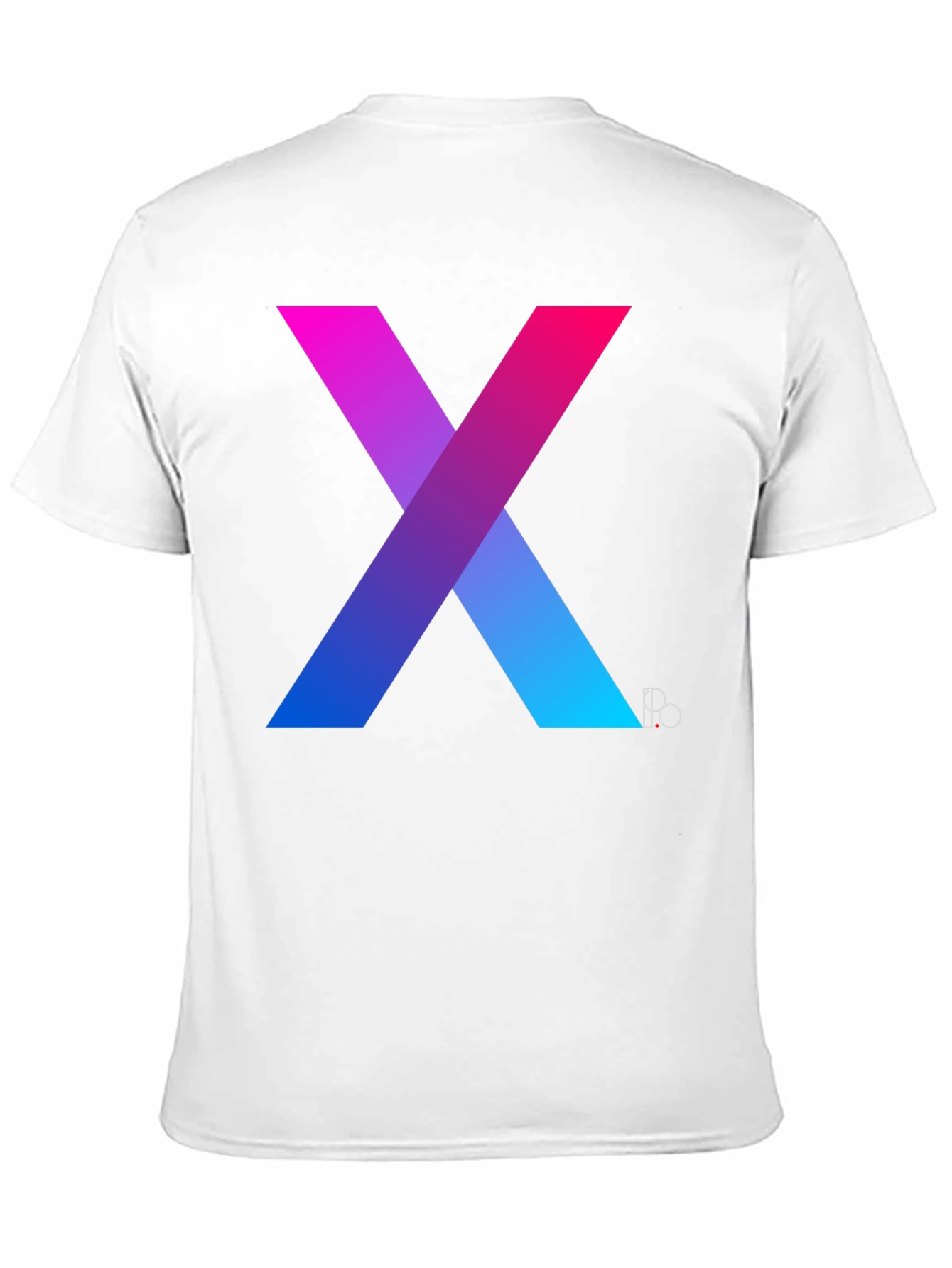Gradient X Graphic Tee - Modern Mens T-Shirt